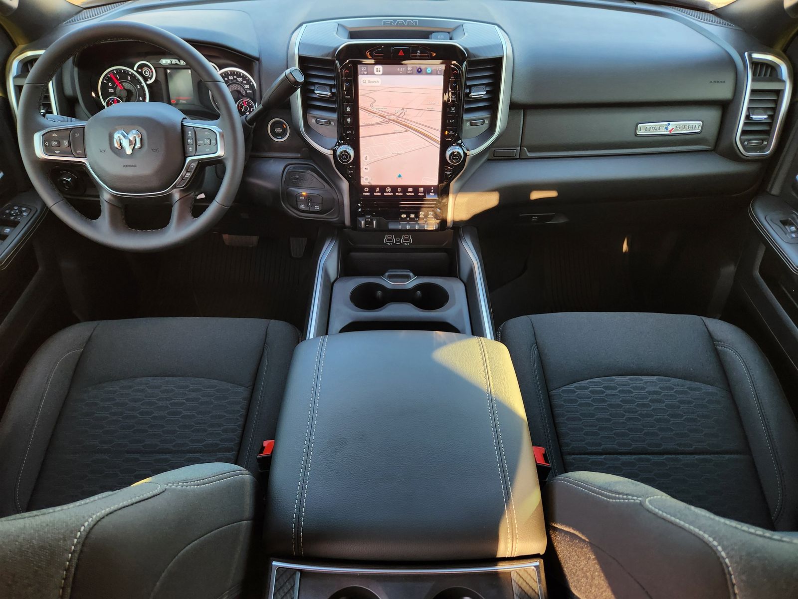 New 2026 Diamond Black Crystal Pearlcoat Ram LONE STAR CREW CAB 4X4 8