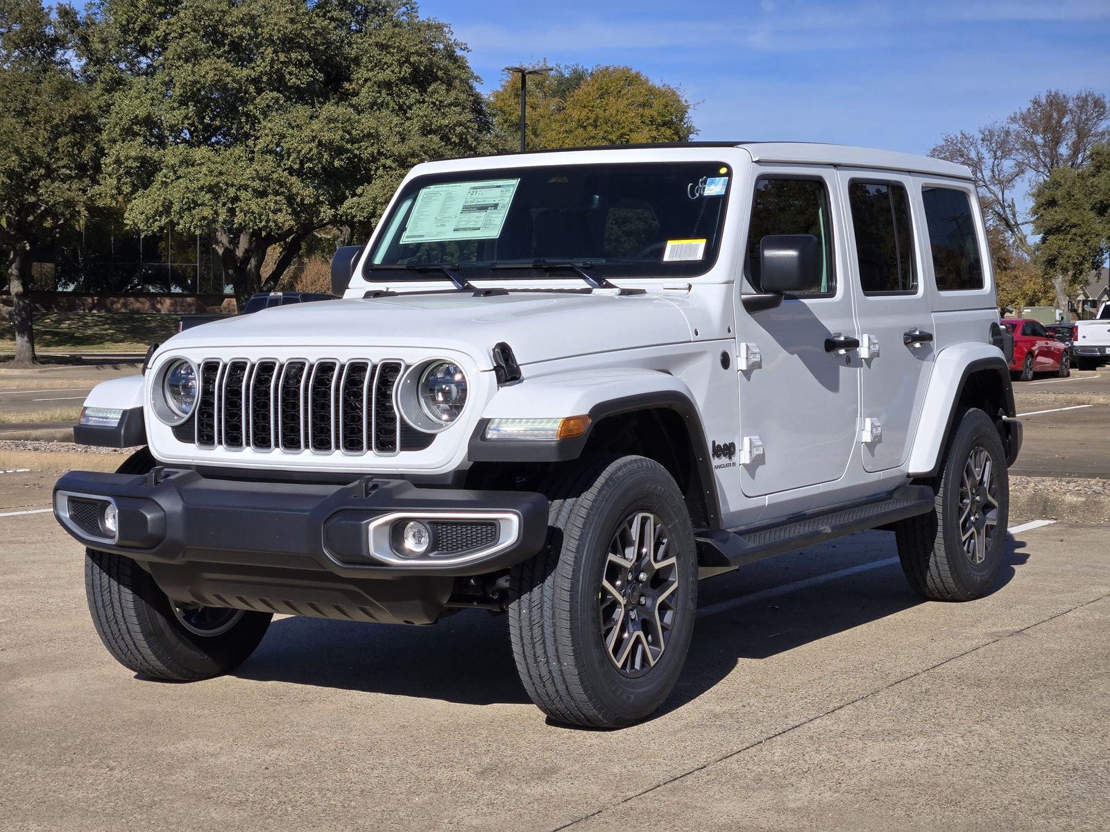 New 2026 Bright White Jeep 4-DOOR SAHARA image 2