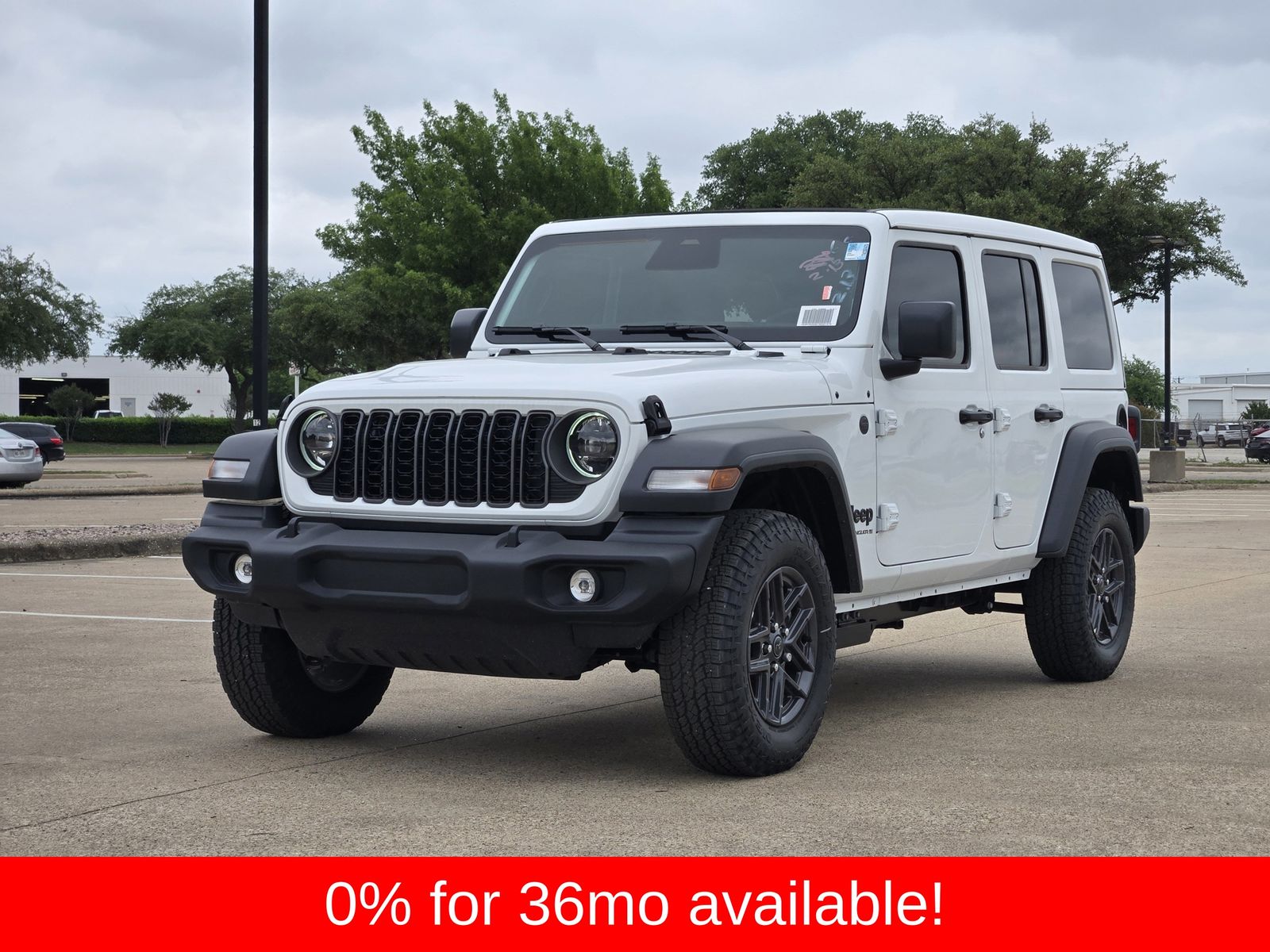 New 2026 Bright White Jeep 4-DOOR SPORT S image 2