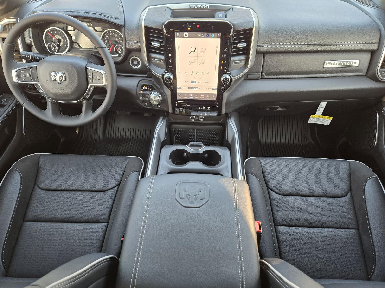 New 2026 Diamond Black Crystal Pearlcoat Ram LARAMIE CREW CAB 4X4 5