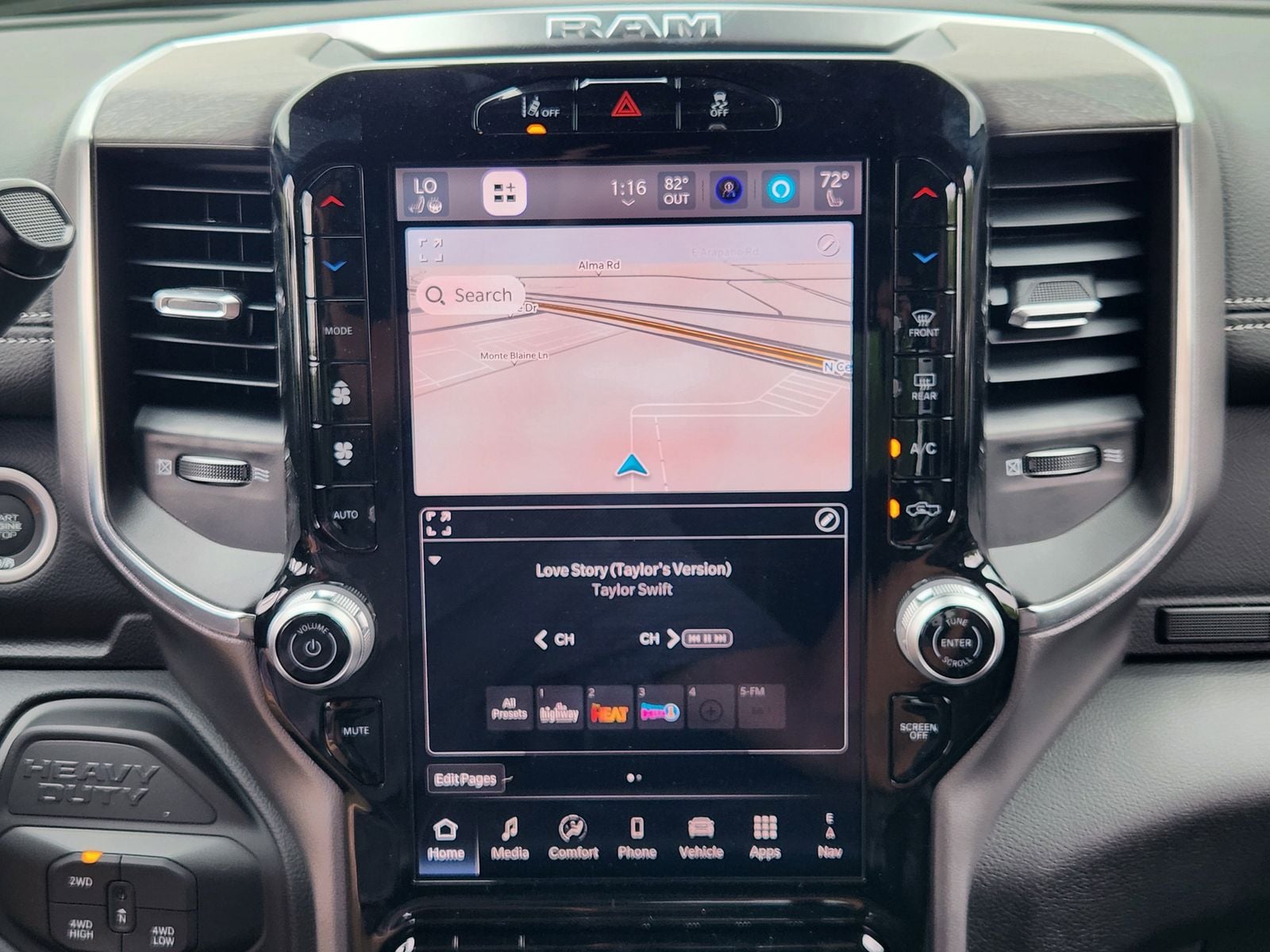 New 2026 Diamond Black Crystal Pearlcoat Ram LARAMIE CREW CAB 4X4 6