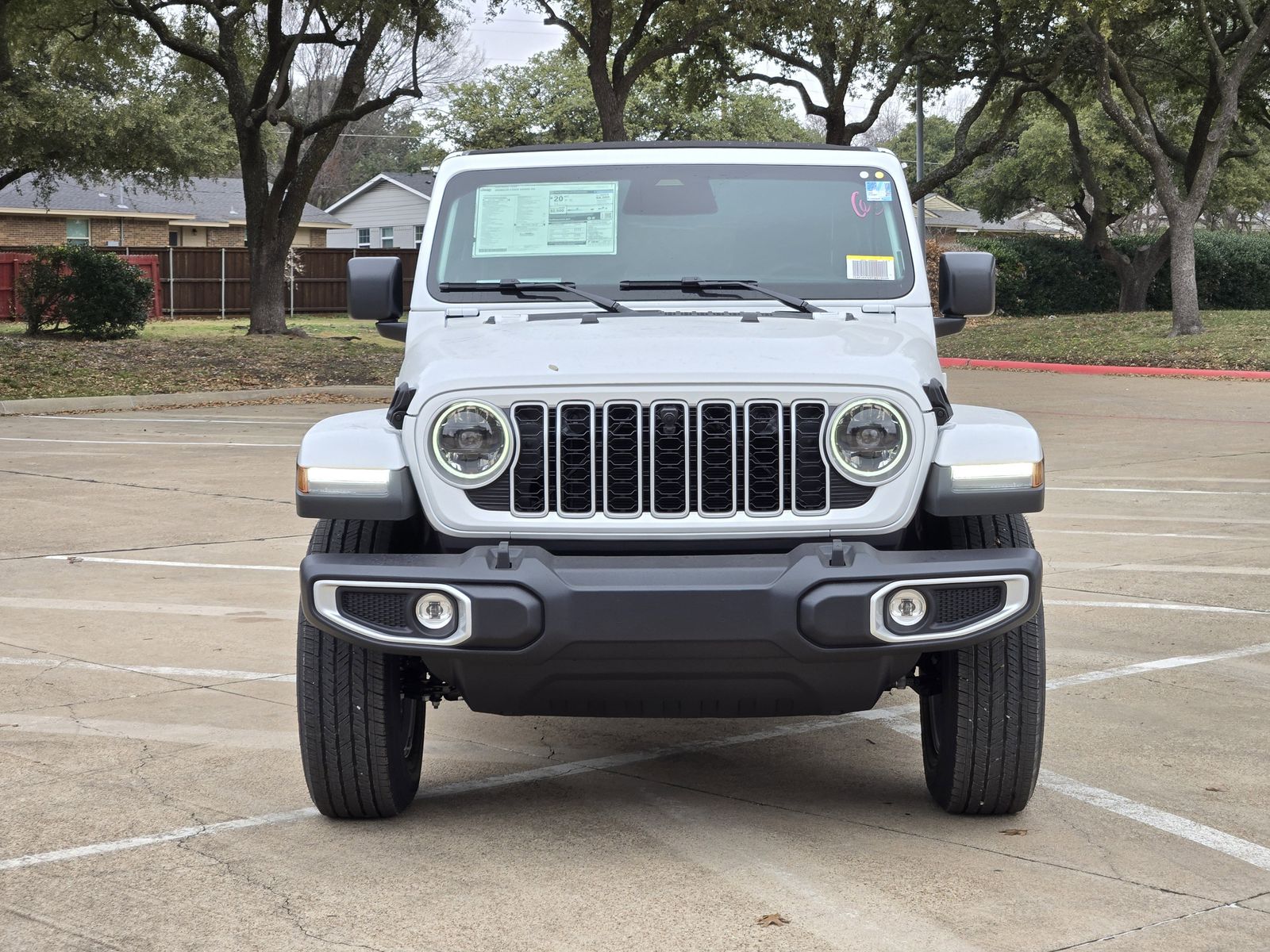 New 2026 Bright White Jeep 4-DOOR SAHARA image 4