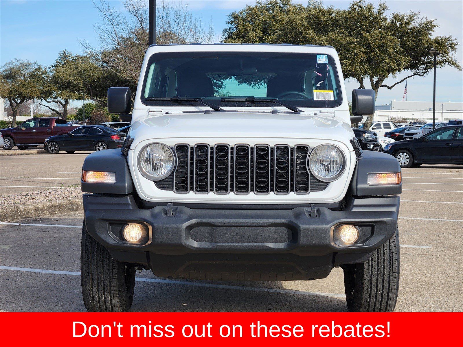 New 2026 Bright White Jeep 4-DOOR SPORT image 7