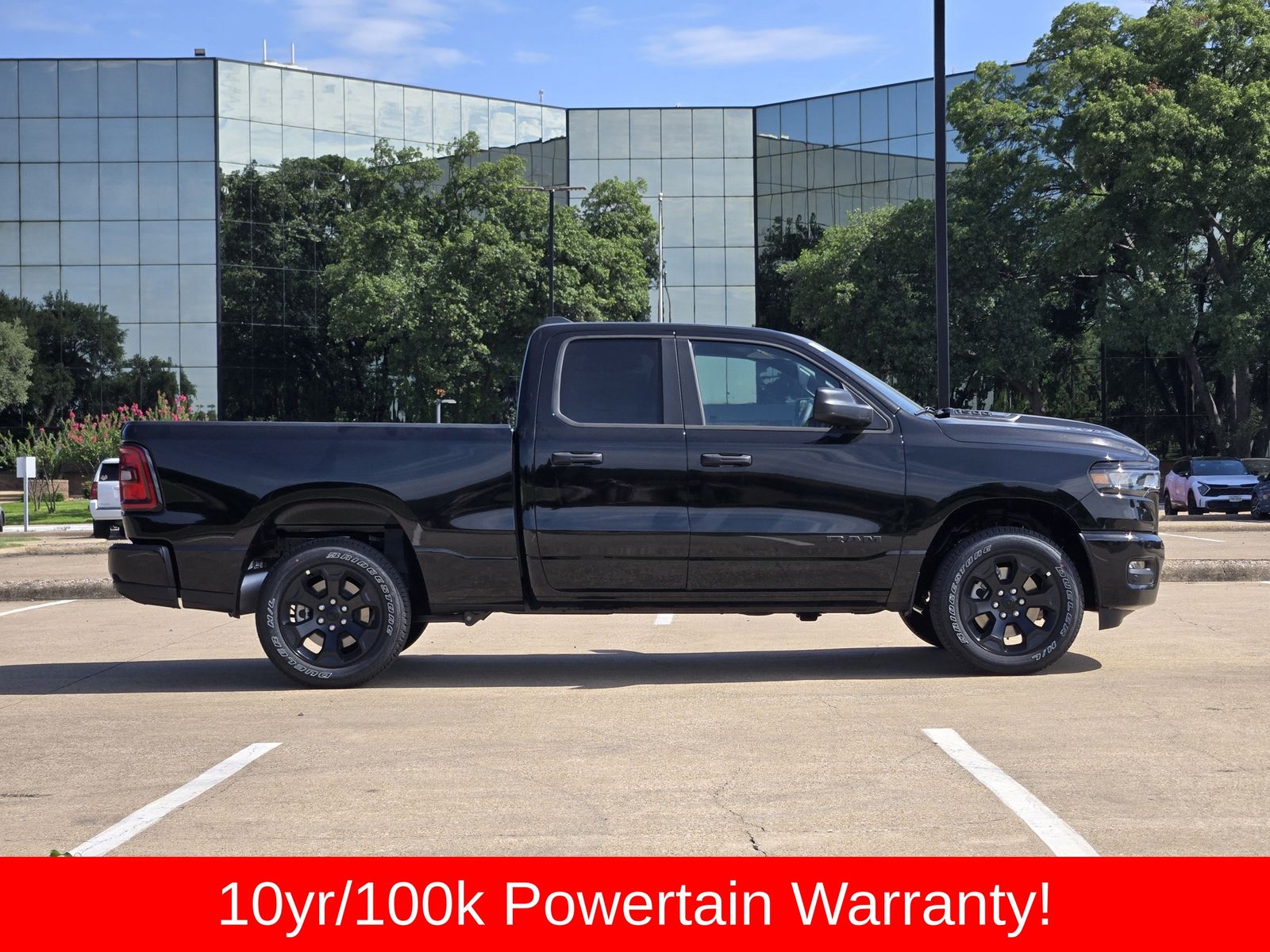 New 2026 Diamond Black Crystal Pearlcoat Ram EXPRESS QUAD CAB 4X4 6