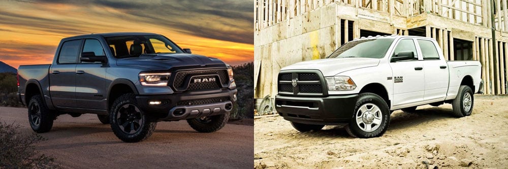 2019 Ram 1500 vs 2018 Ram 2500