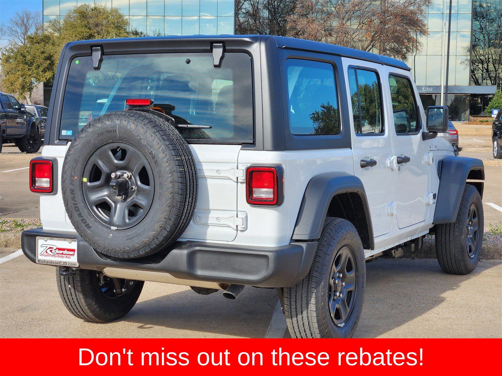 New 2026 Bright White Jeep 4-DOOR SPORT image 6