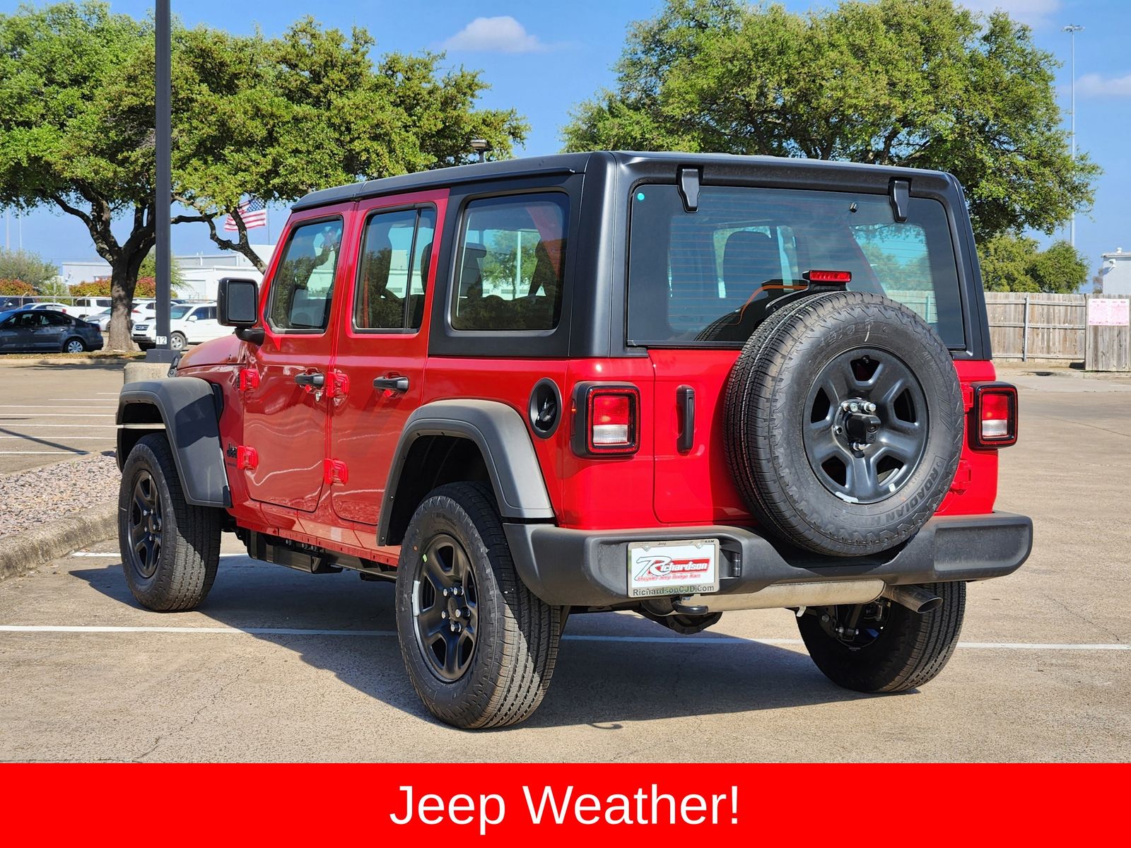 New 2026 Firecracker Red Jeep 4-DOOR SPORT image 4