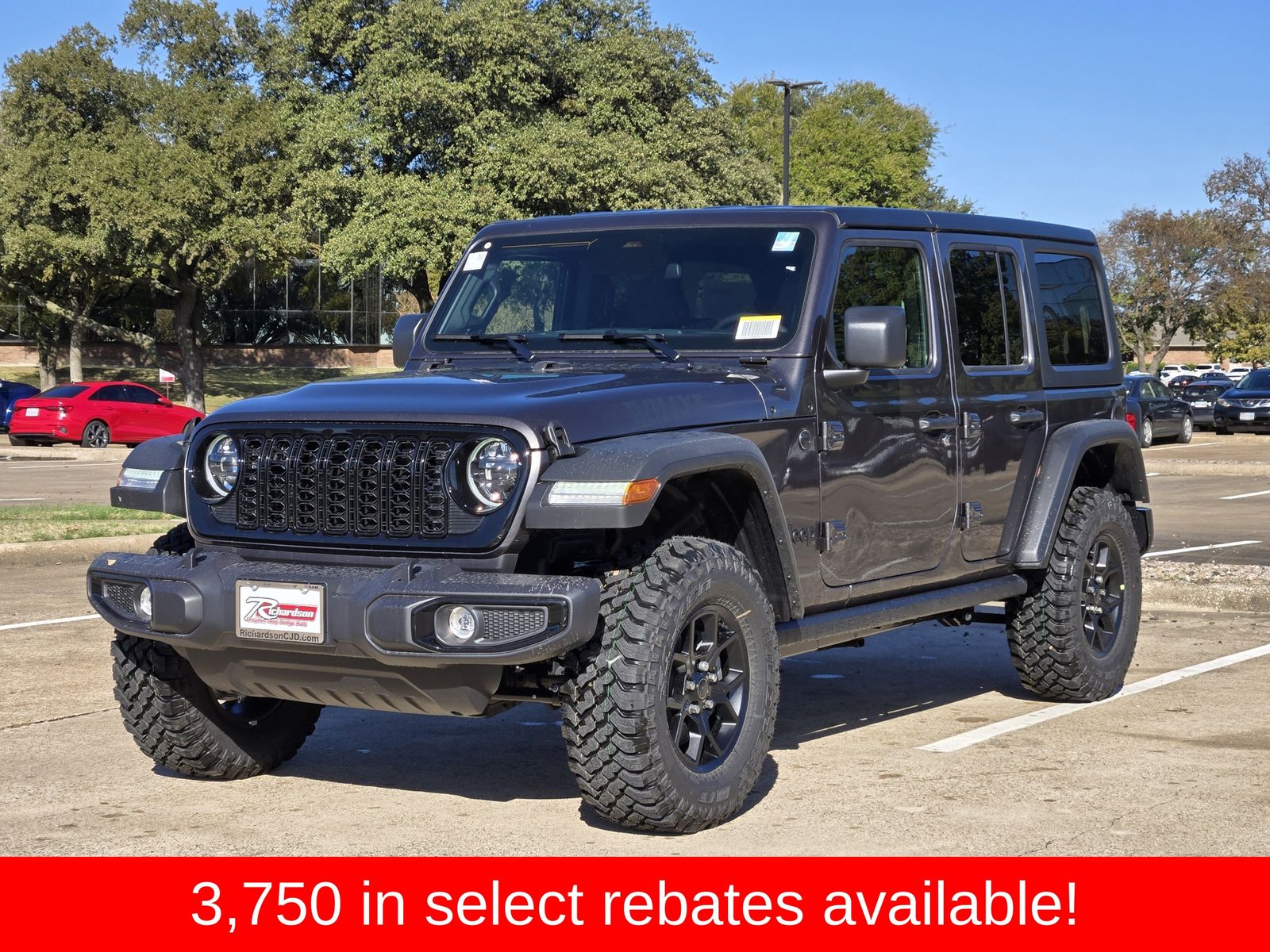 New 2026 Granite Crystal Jeep 4-DOOR WILLYS image 2