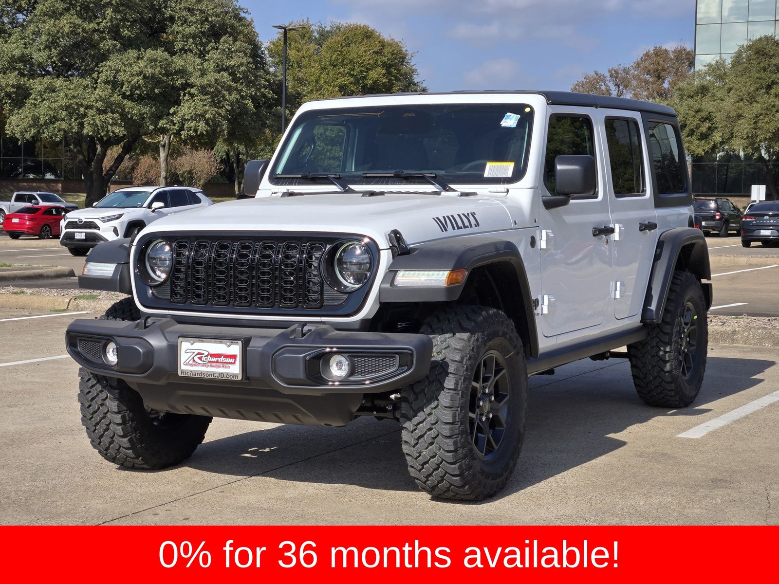 New 2026 Bright White Jeep 4-DOOR WILLYS image 2