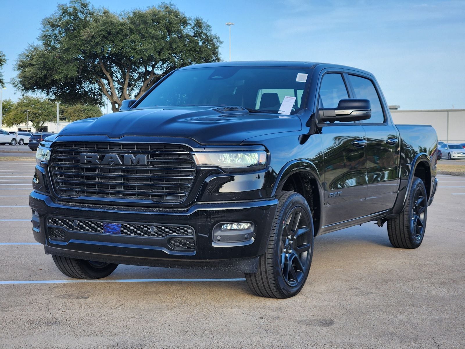 New 2026 Diamond Black Crystal Pearlcoat Ram LARAMIE CREW CAB 4X4 5