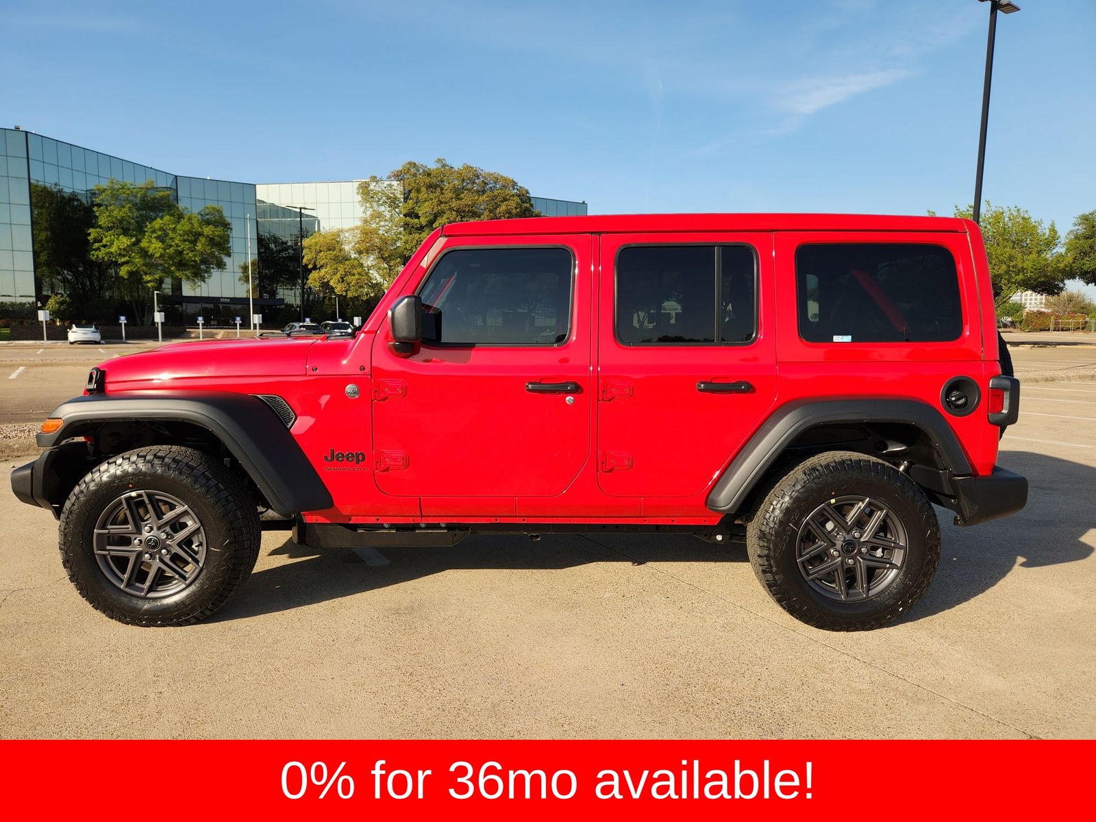 New 2026 Firecracker Red Jeep 4-DOOR SPORT S image 3