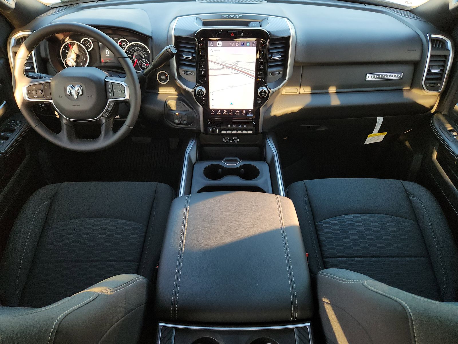 New 2025 Bright White Ram BIG HORN CREW CAB 4X4 6