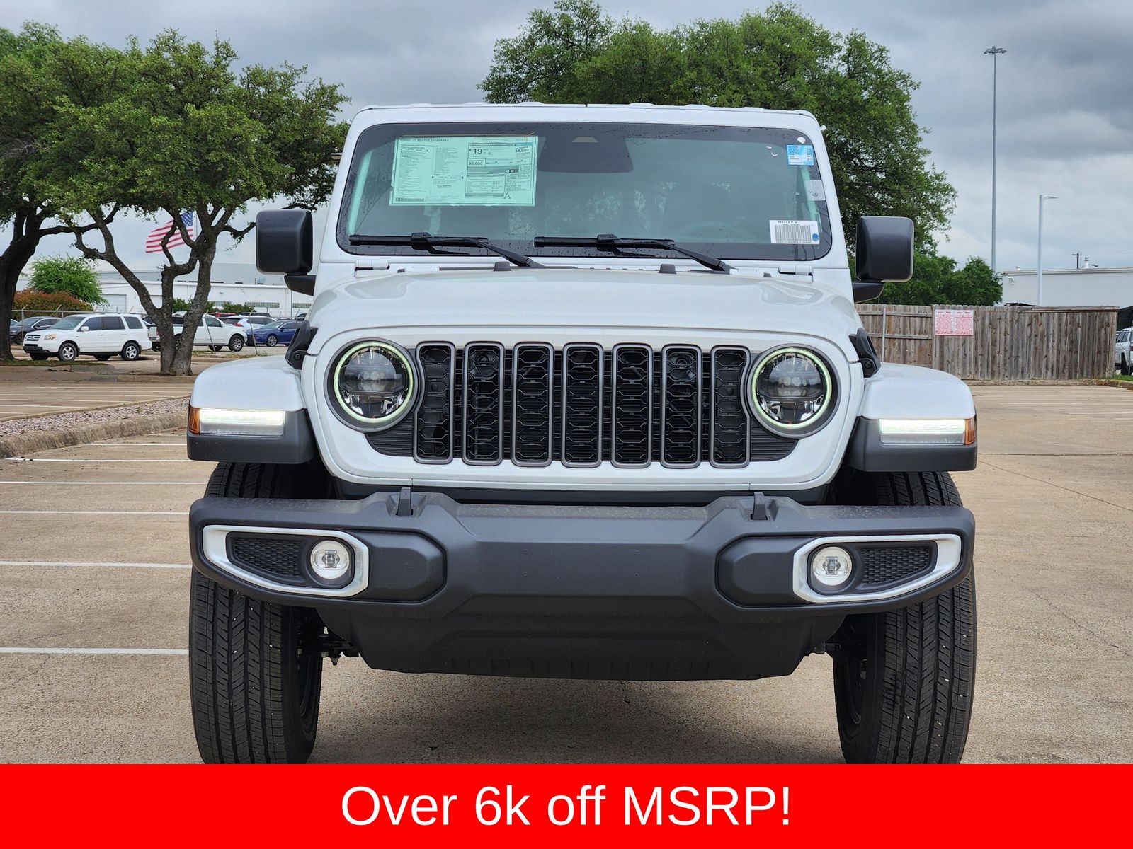 New 2026 Bright White Jeep SAHARA 4X4 image 7