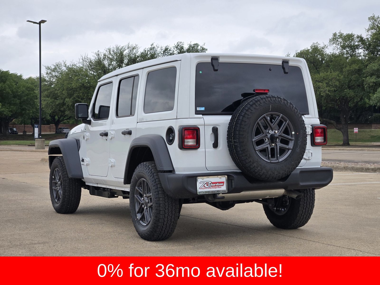 New 2026 Bright White Jeep 4-DOOR SPORT S image 4