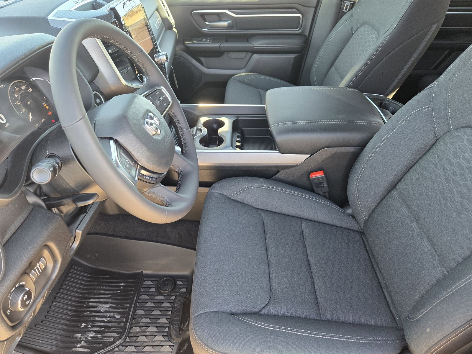 New 2026 Diamond Black Crystal Pearlcoat Ram LONE STAR CREW CAB 4X4 5