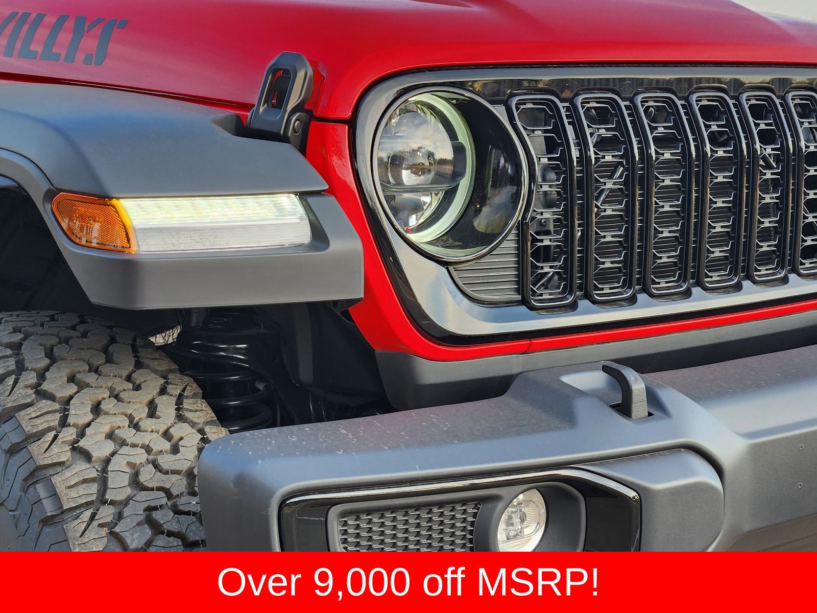 New 2026 Firecracker Red Jeep 4-DOOR WILLYS image 9