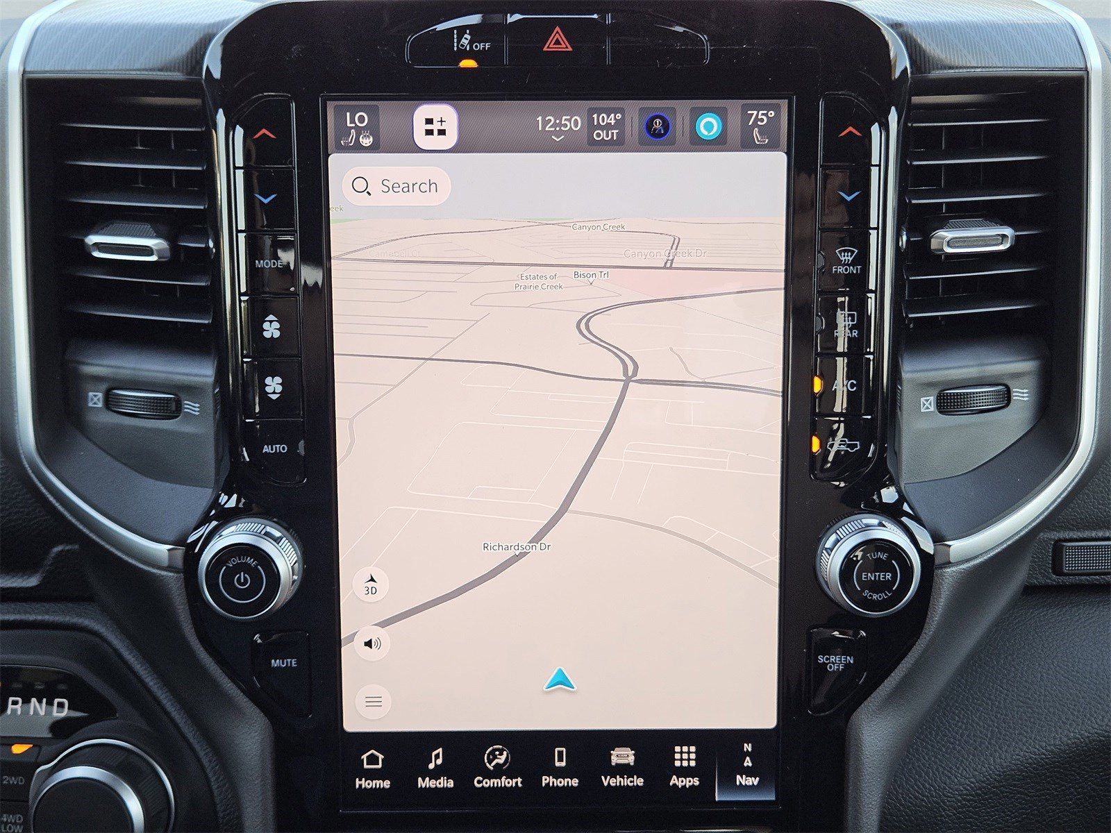 New 2026 Diamond Black Crystal Pearlcoat Ram LONE STAR CREW CAB 4X4 5