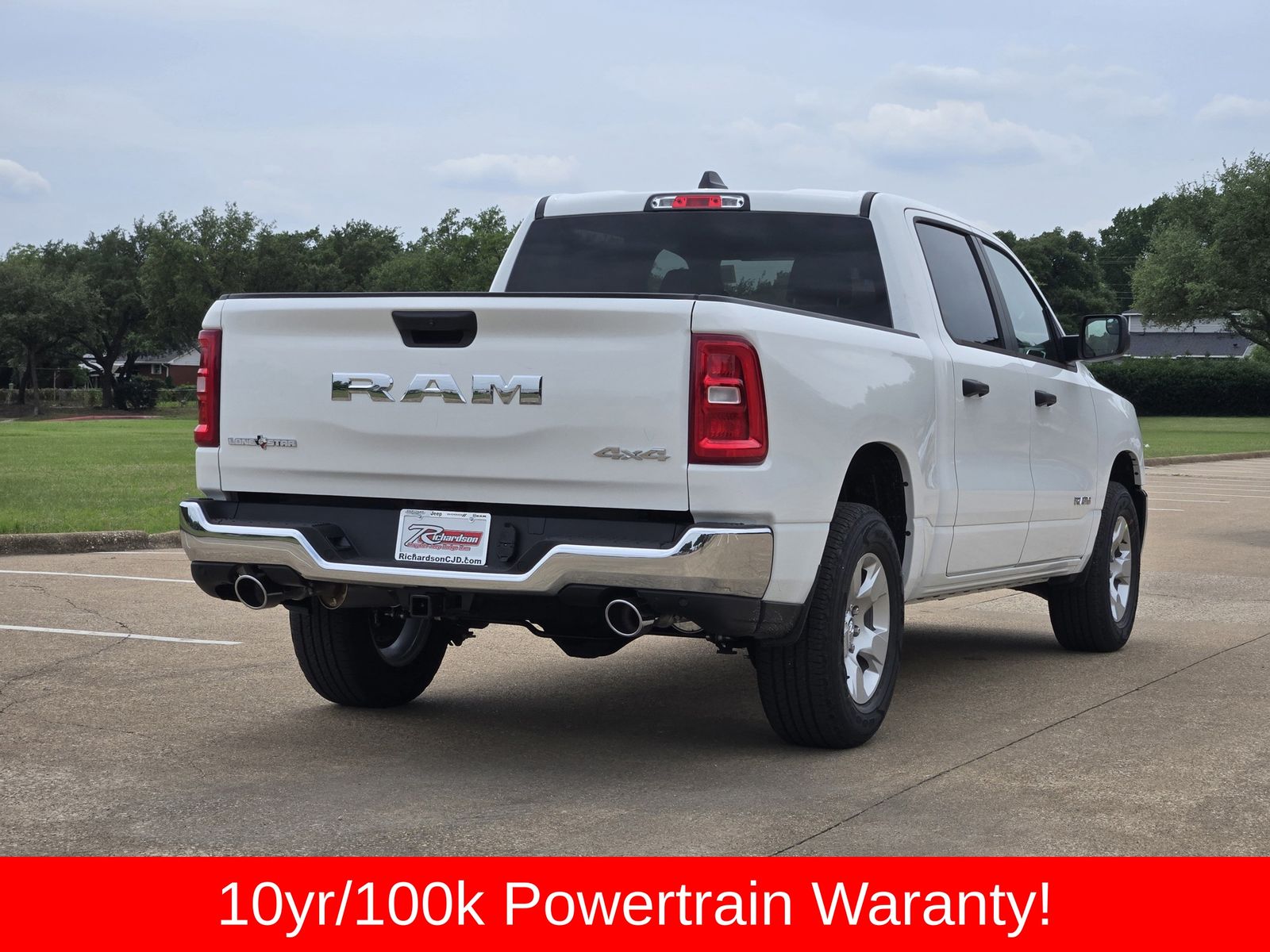 New 2026 Bright White Ram LONE STAR CREW CAB 4X4 5