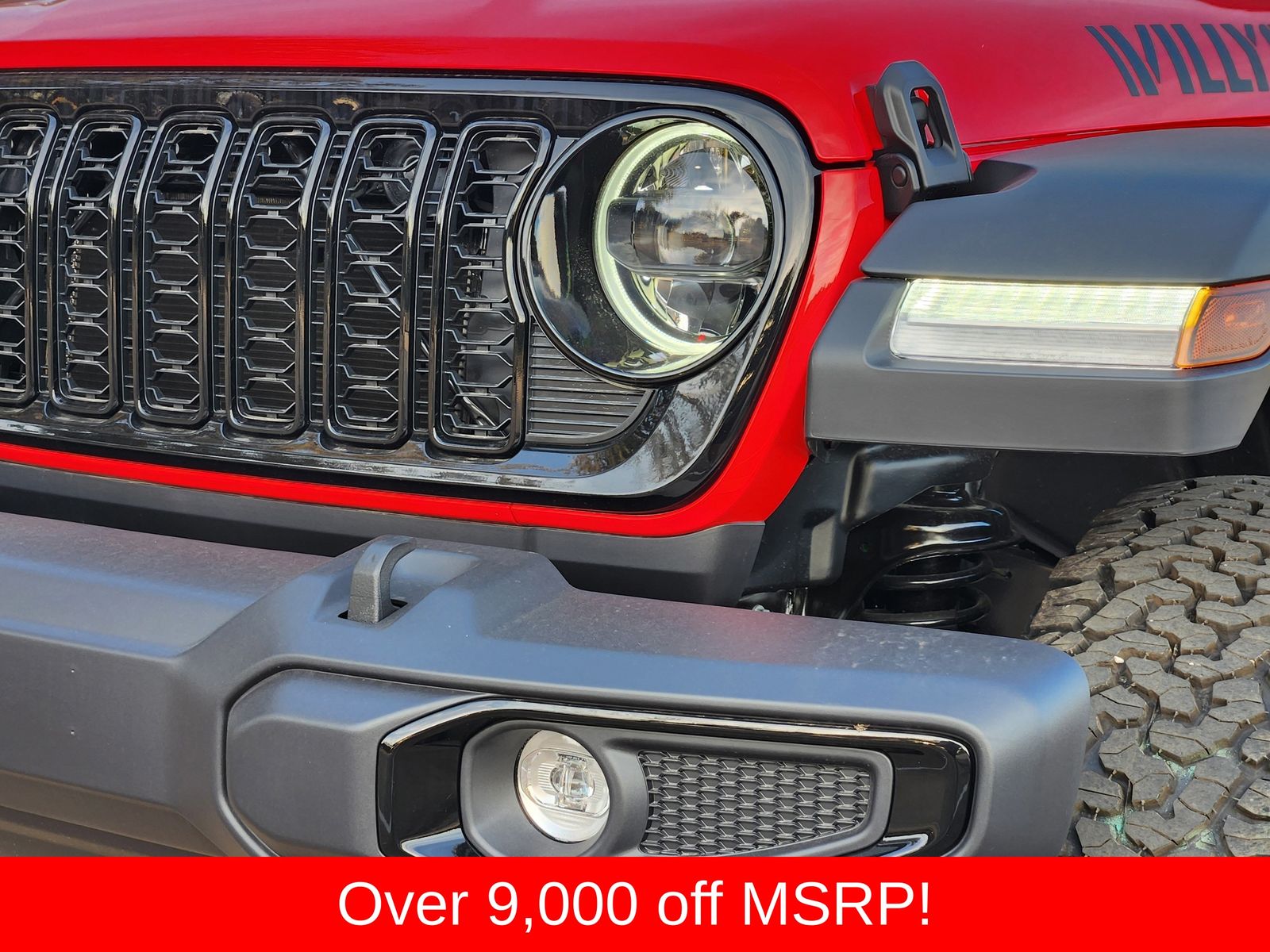 New 2026 Firecracker Red Jeep 4-DOOR WILLYS image 10