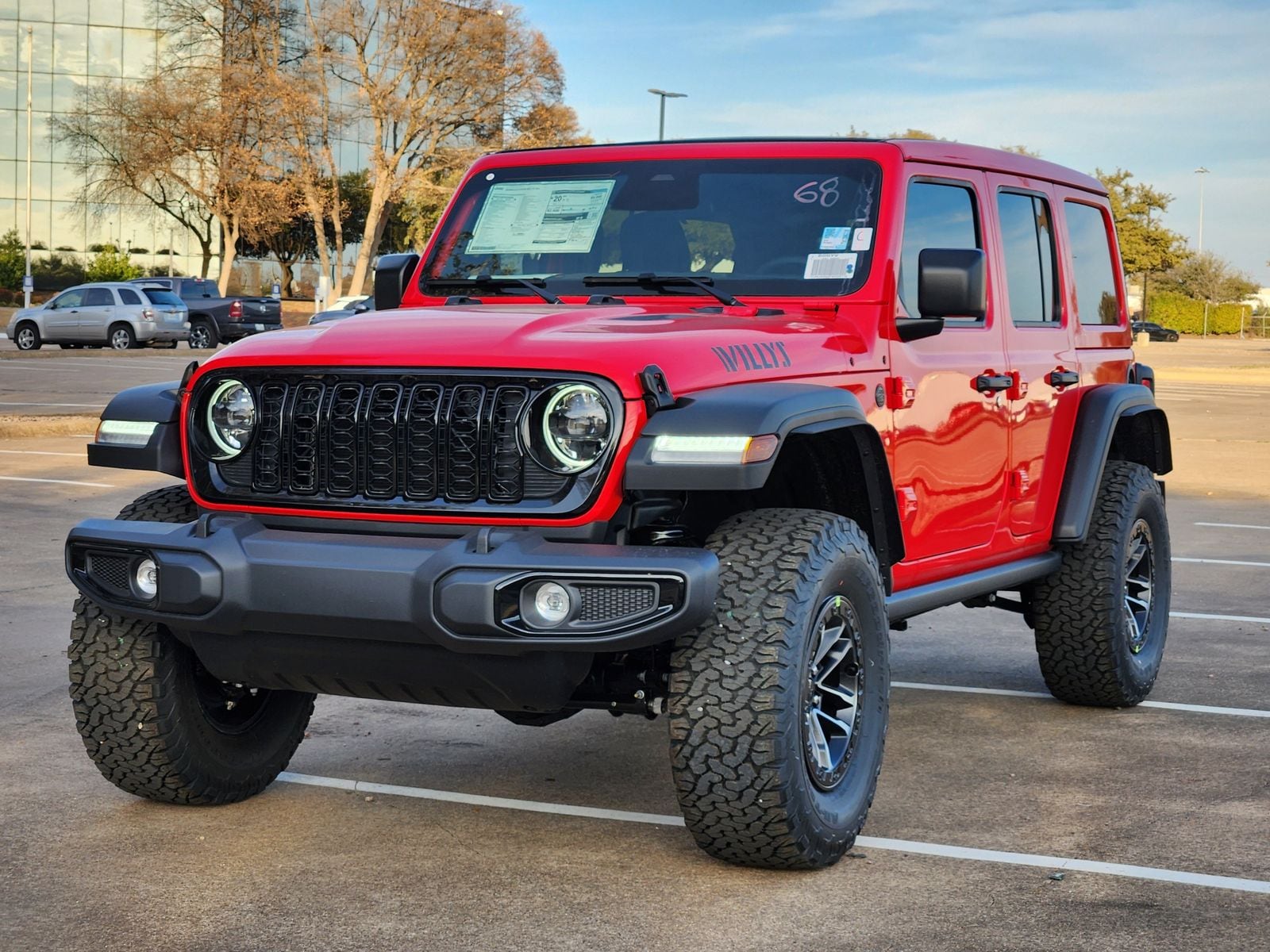 New 2026 Firecracker Red Jeep 4-DOOR WILLYS image 2