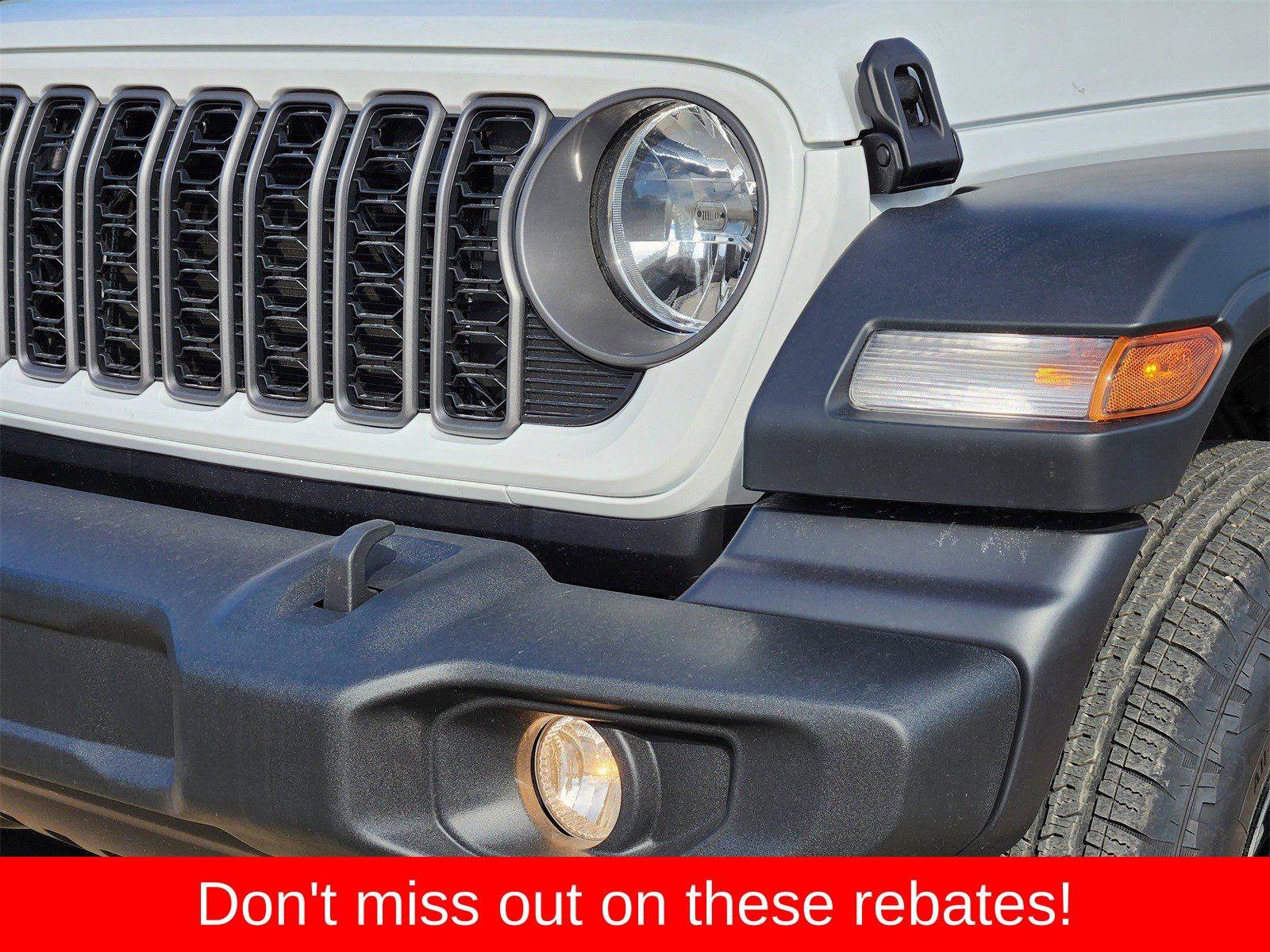 New 2026 Bright White Jeep 4-DOOR SPORT image 8