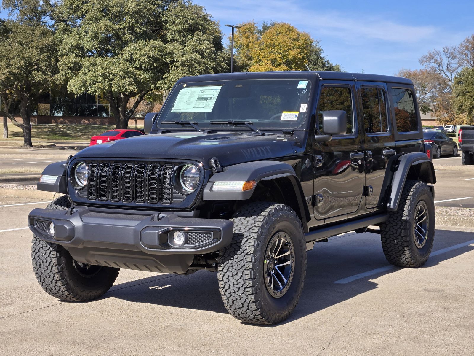 New 2026 Black Jeep 4-DOOR WILLYS image 2