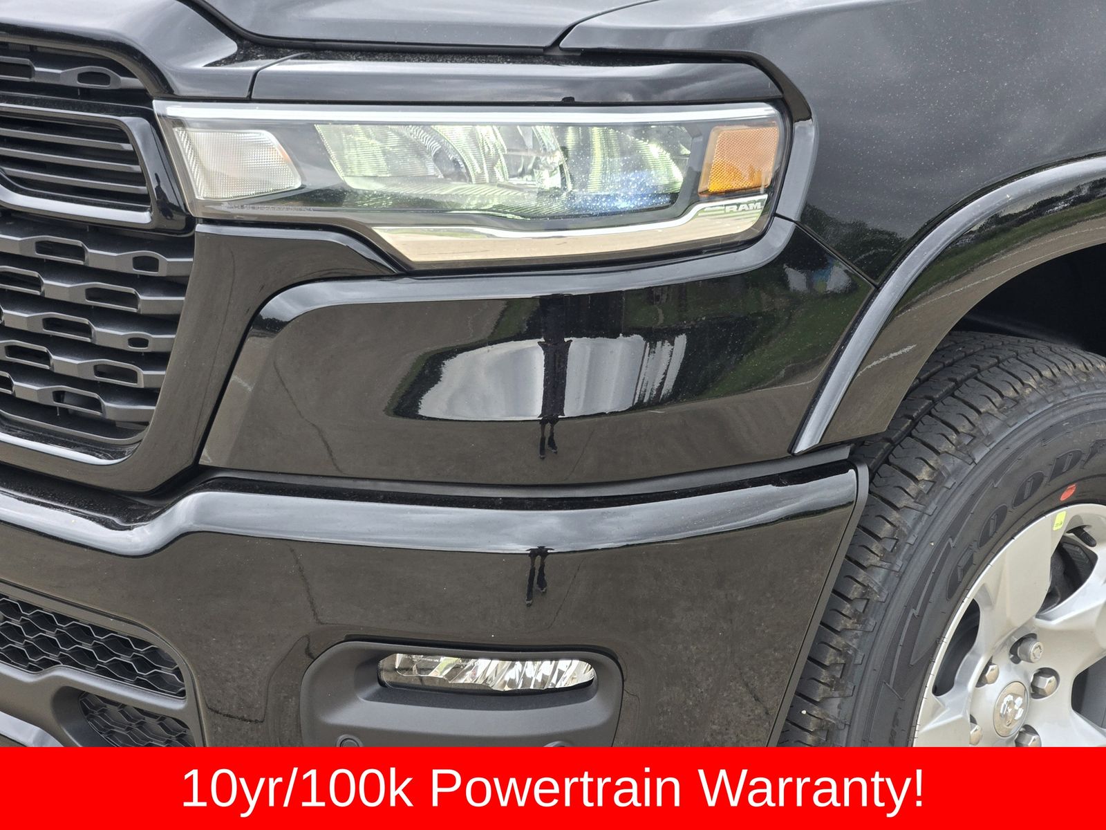 New 2026 Diamond Black Crystal Pearlcoat Ram LONE STAR CREW CAB 4X4 5