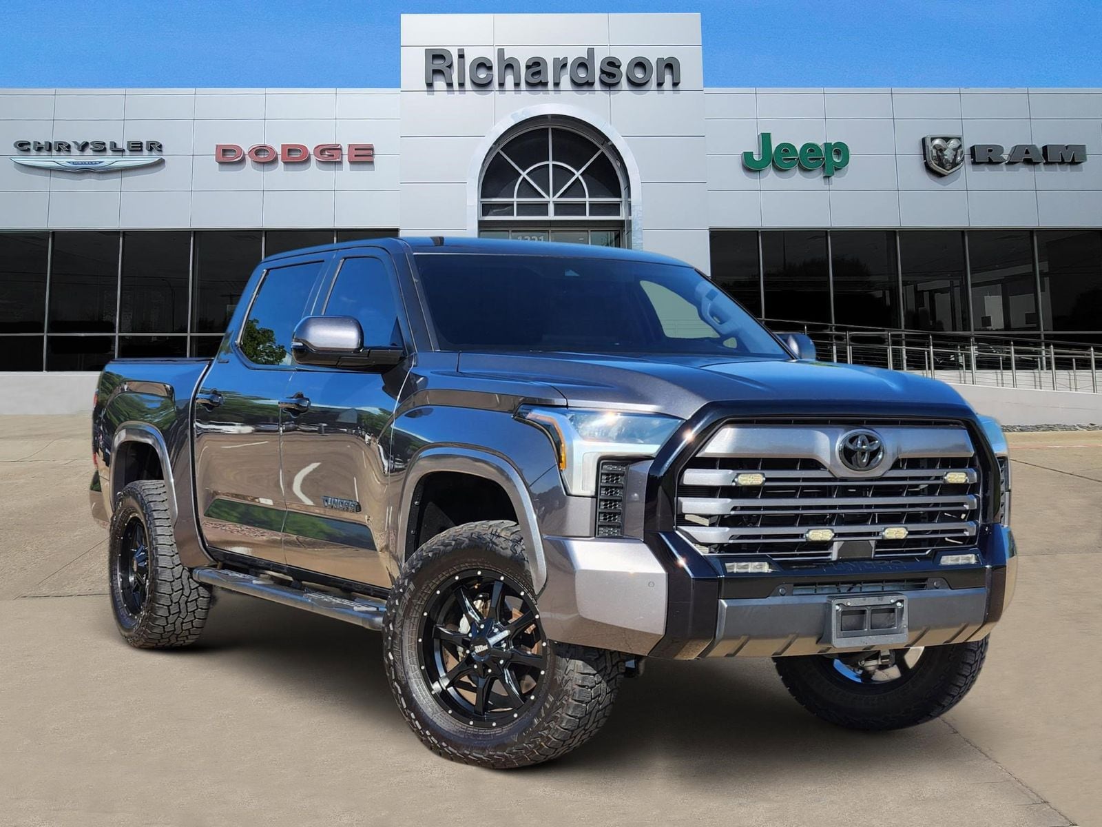 Lunar Rock 2024 Toyota Tundra Limited CrewMax Cab 4WD Pickup Truck Four-Wheel Drive Automatic