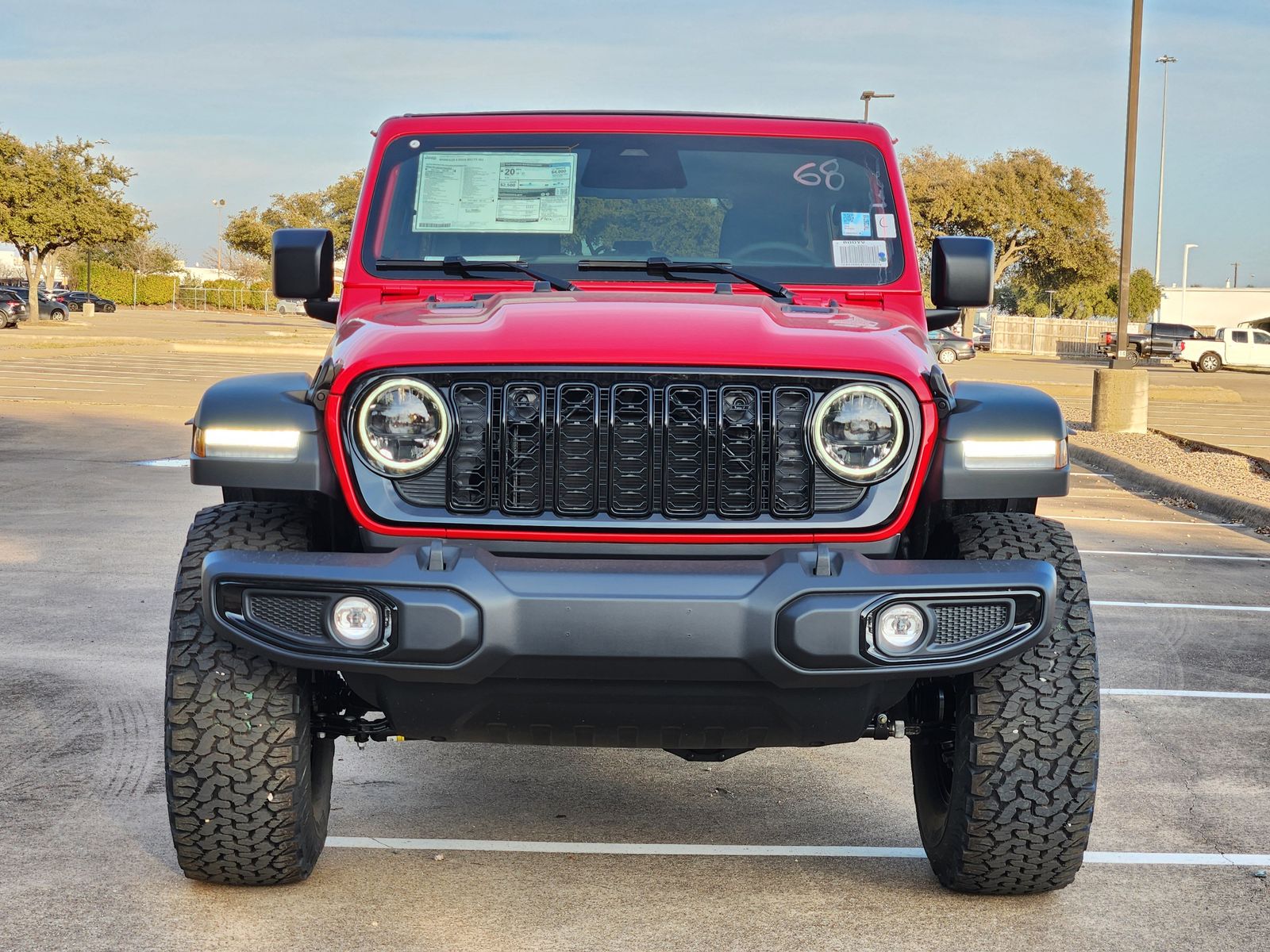New 2026 Firecracker Red Jeep 4-DOOR WILLYS image 7