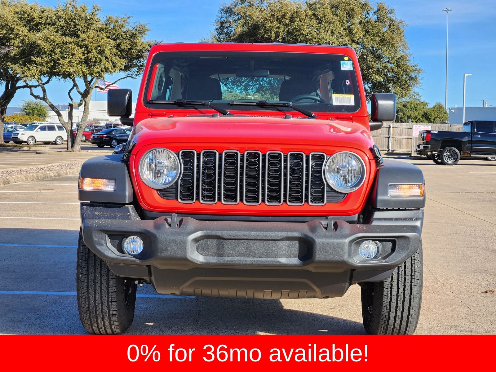 New 2026 Firecracker Red Jeep 4-DOOR SPORT image 7
