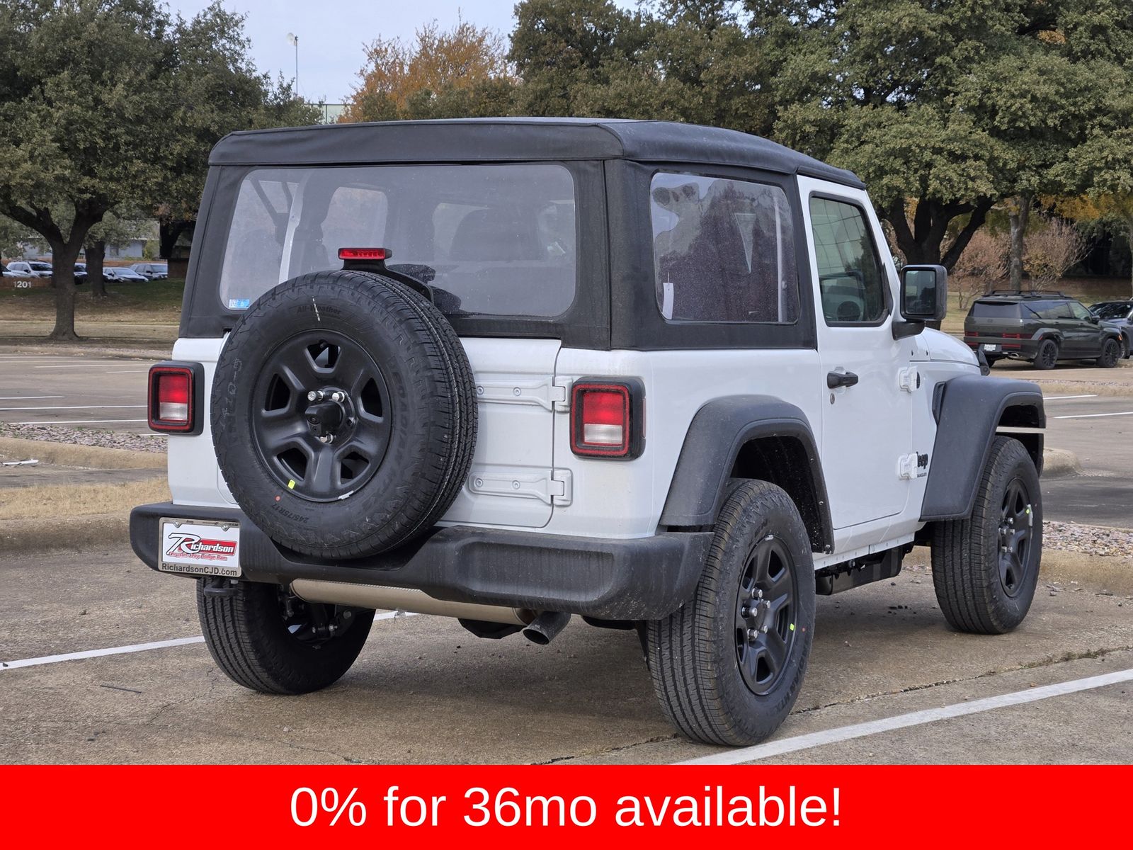 New 2026 Bright White Jeep 2-DOOR SPORT image 4