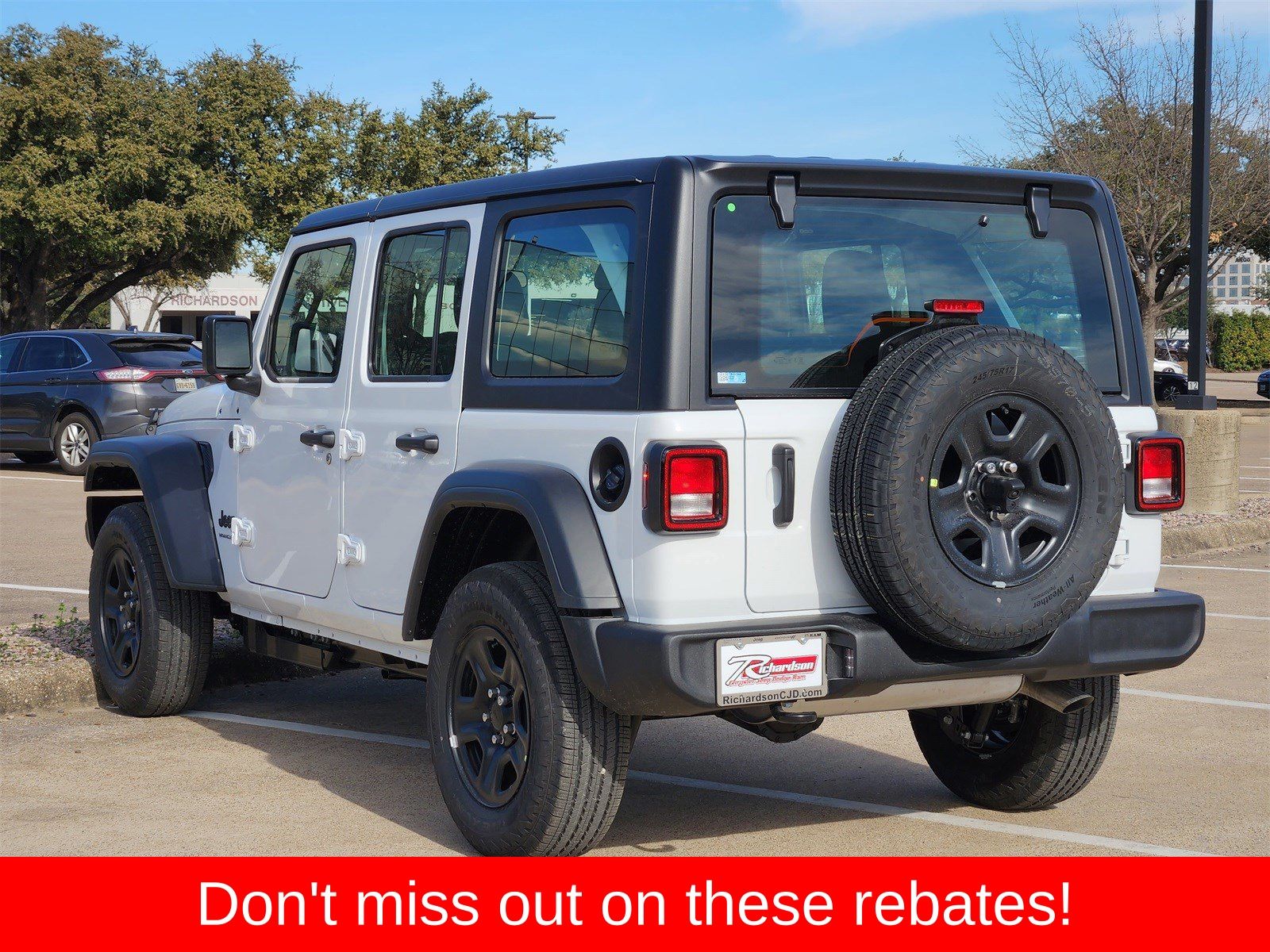 New 2026 Bright White Jeep 4-DOOR SPORT image 4