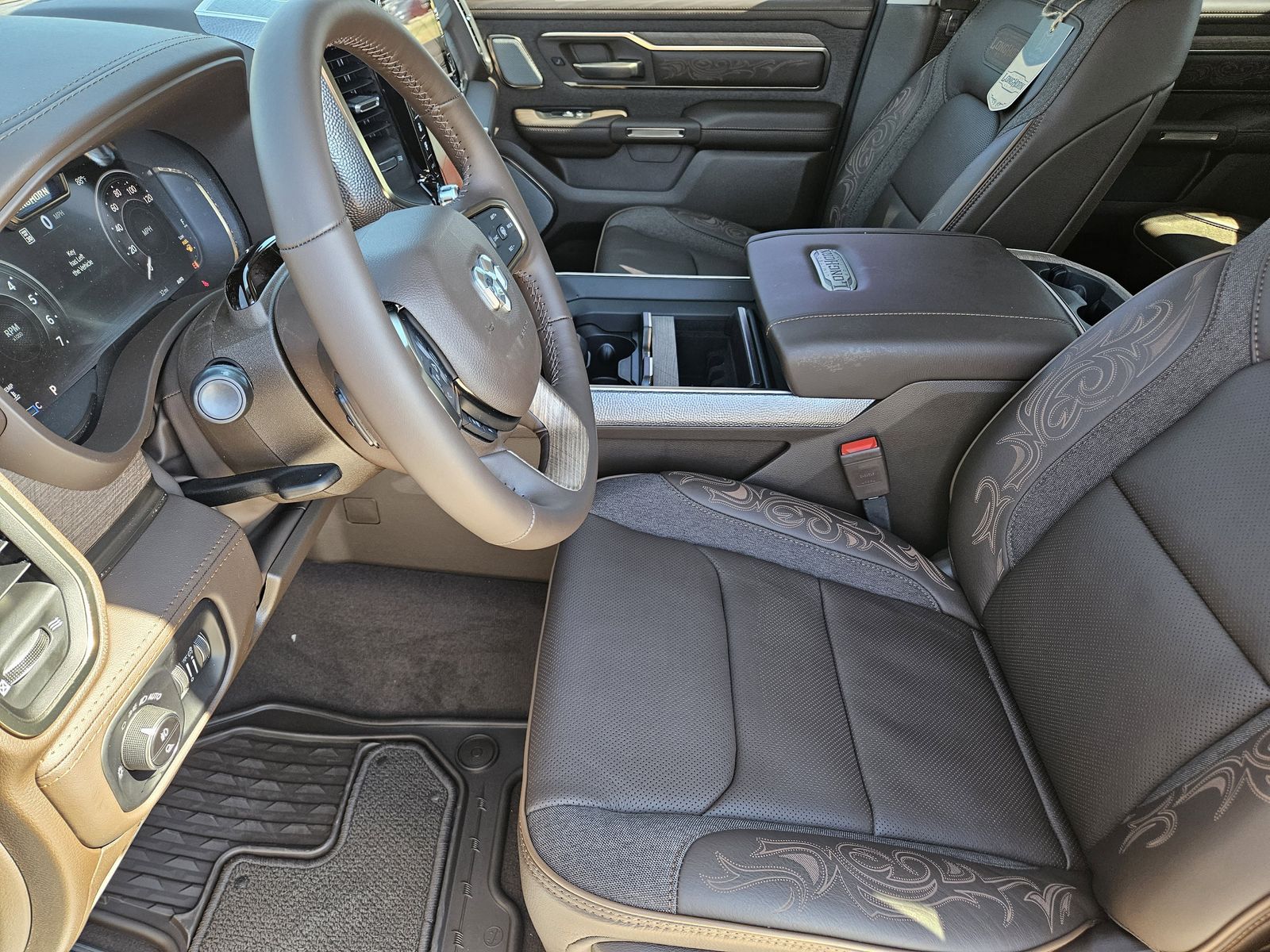 New 2026 Ivory White Tri-Coat Pearlcoat Ram LIMITED LONGHORN CREW CAB 4X4 5