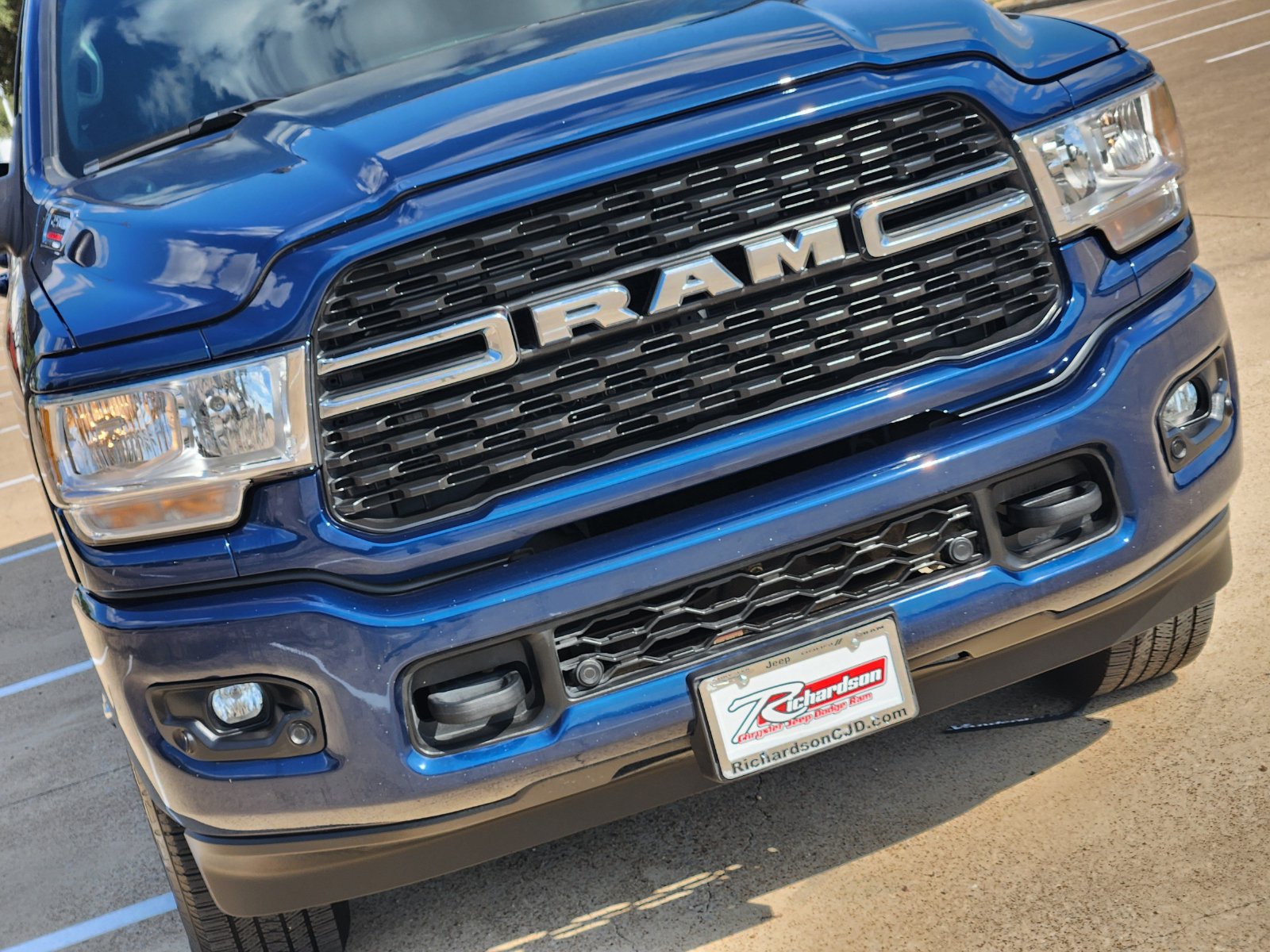 Used 2024 Patriot Blue Pearlcoat Ram Big Horn image 8