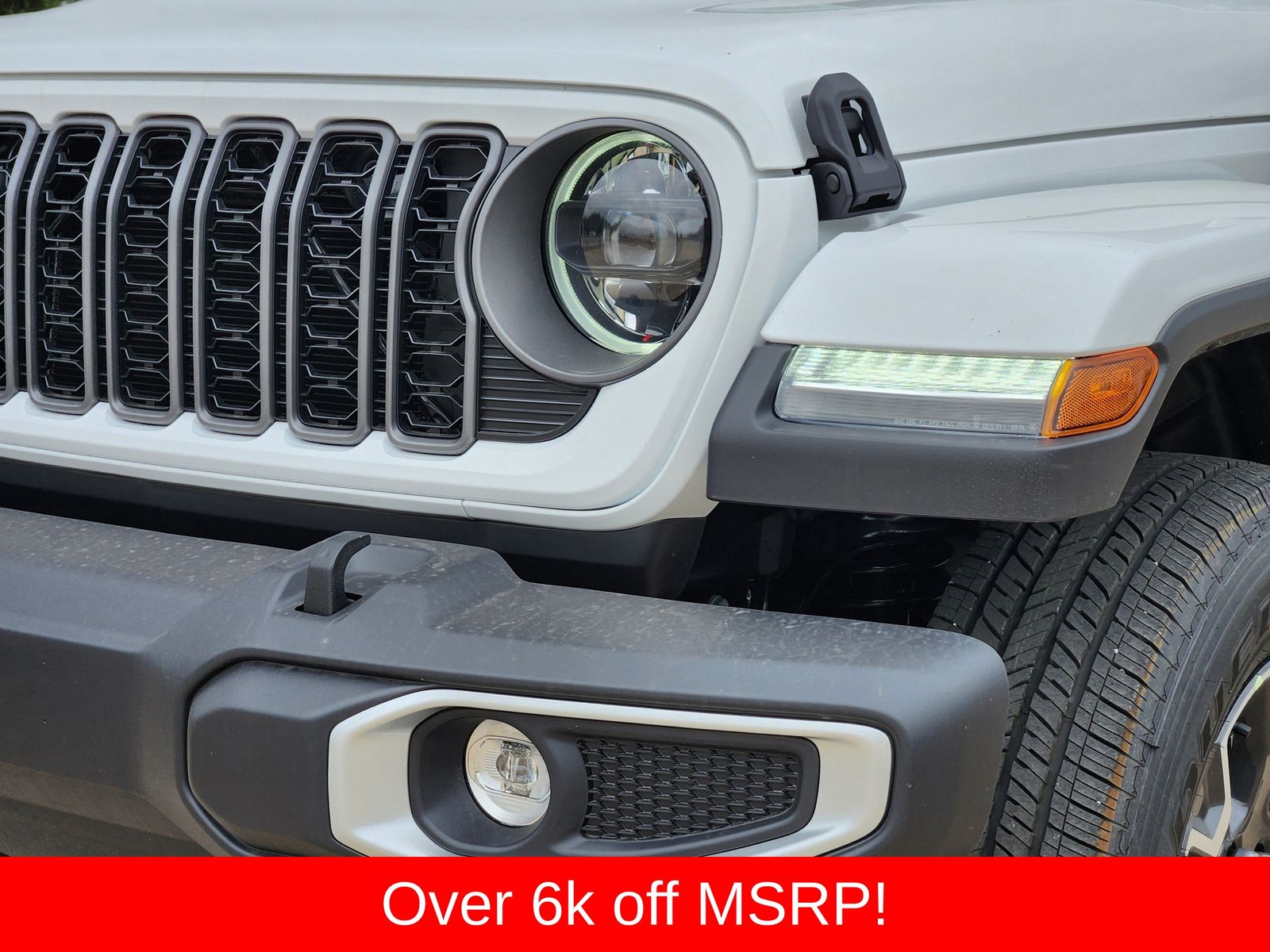 New 2026 Bright White Jeep SAHARA 4X4 image 10