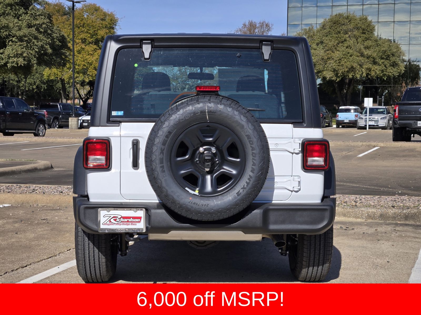 New 2026 Bright White Jeep 2-DOOR SPORT image 5