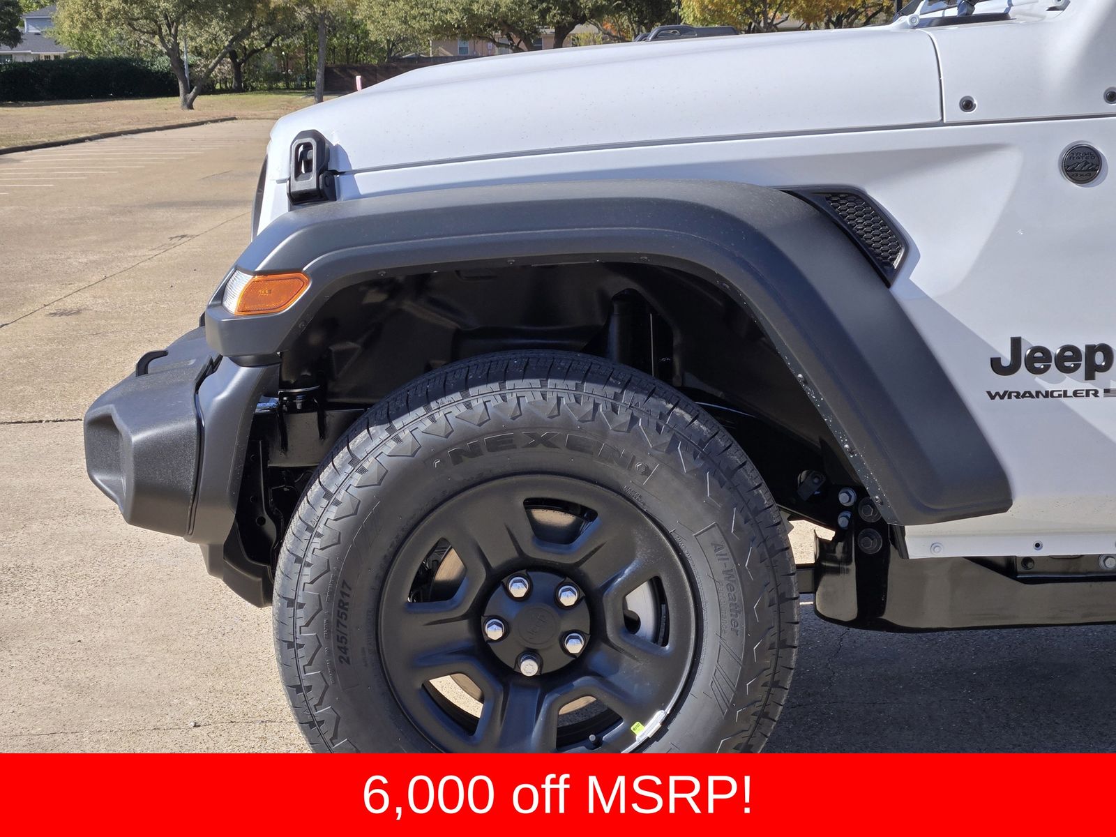 New 2026 Bright White Jeep 2-DOOR SPORT image 9