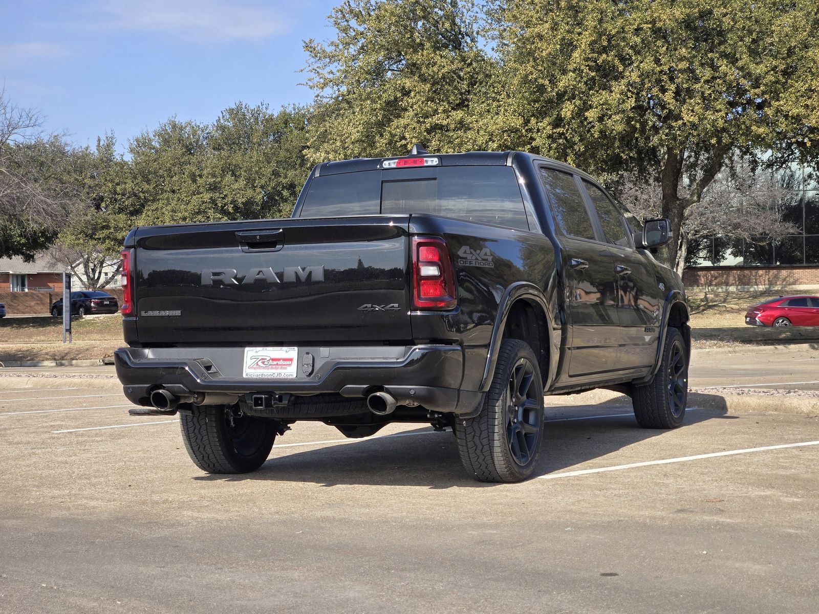 New 2026 Diamond Black Crystal Pearlcoat Ram LARAMIE CREW CAB 4X4 5