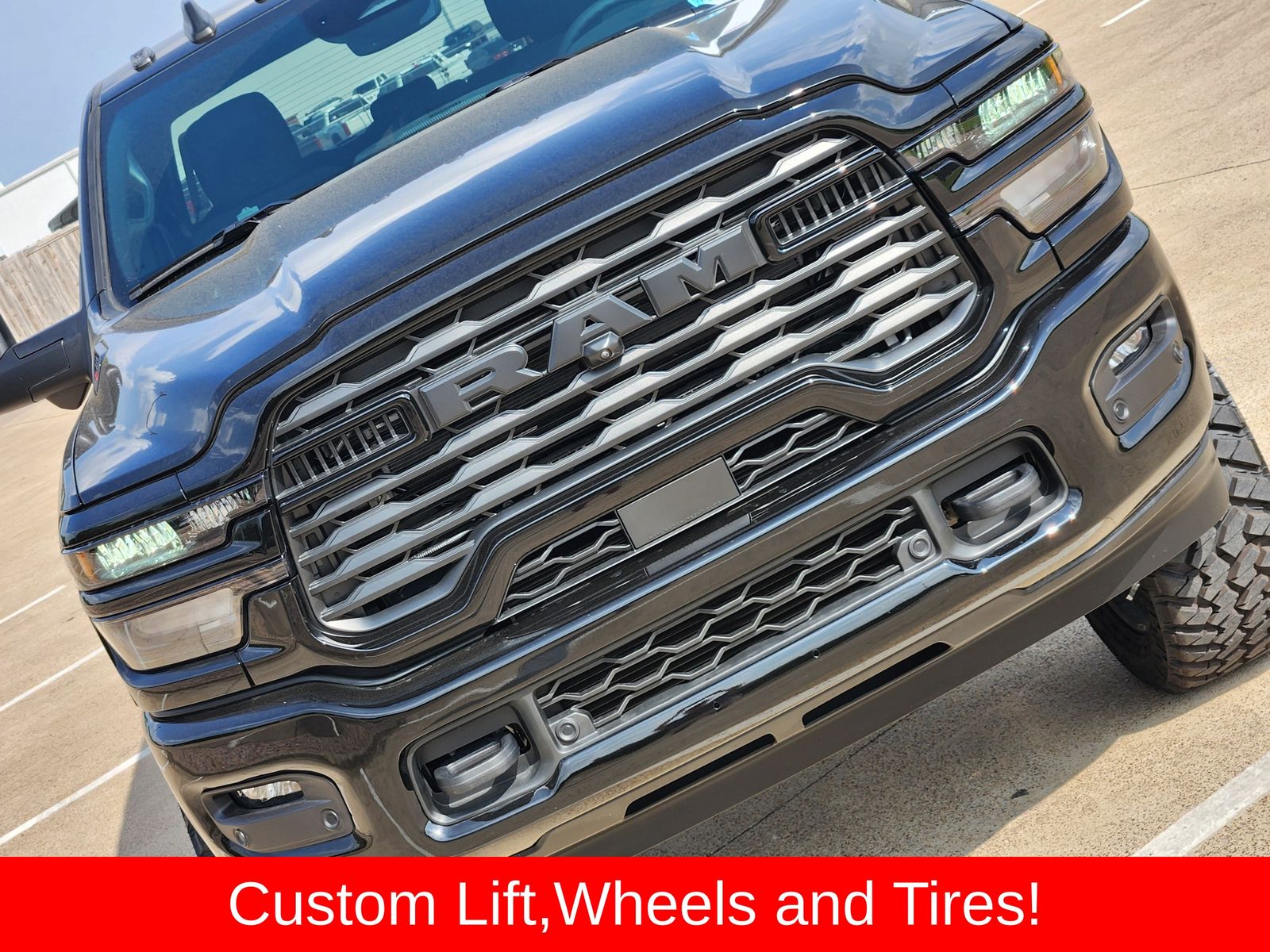 New 2026 Diamond Black Crystal Pearlcoat Ram LONE STAR CREW CAB 4X4 8