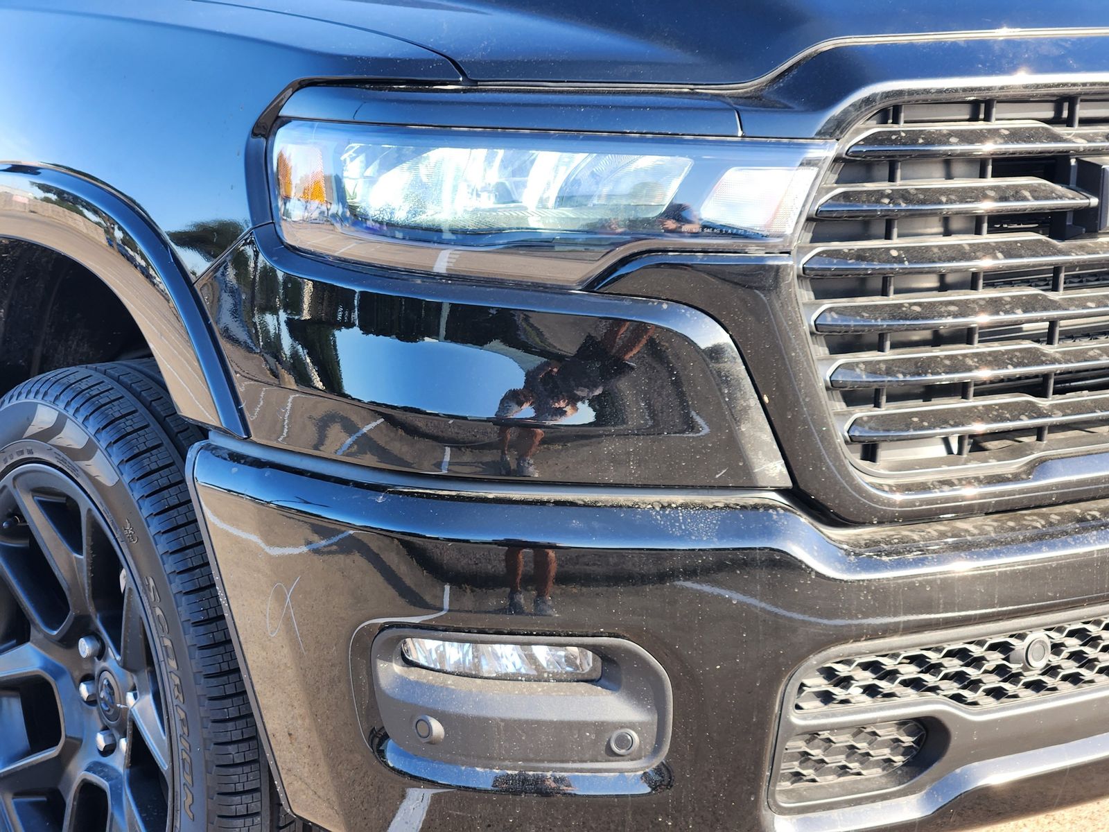 New 2026 Diamond Black Crystal Pearlcoat Ram LARAMIE CREW CAB 4X4 5