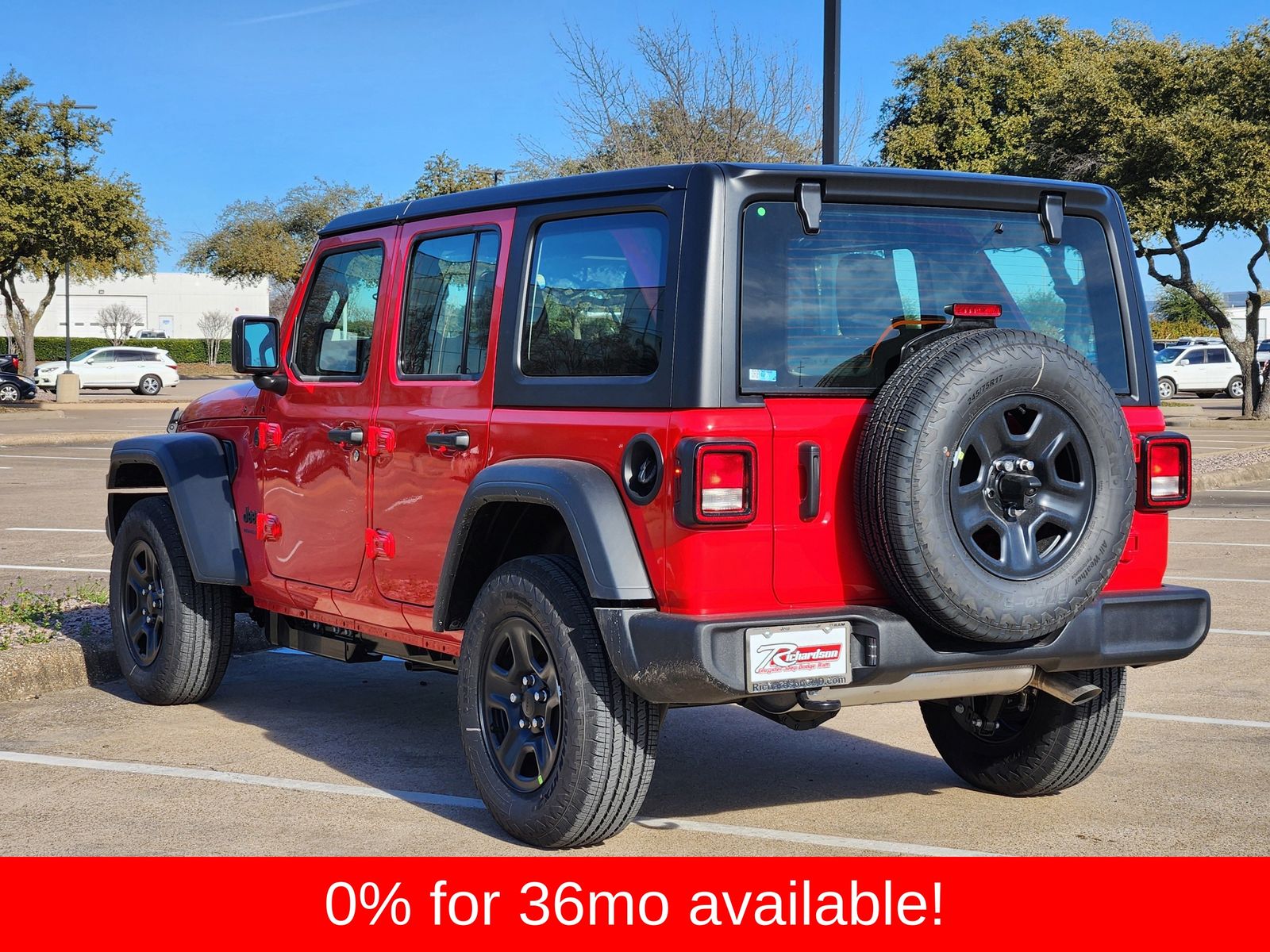 New 2026 Firecracker Red Jeep 4-DOOR SPORT image 4