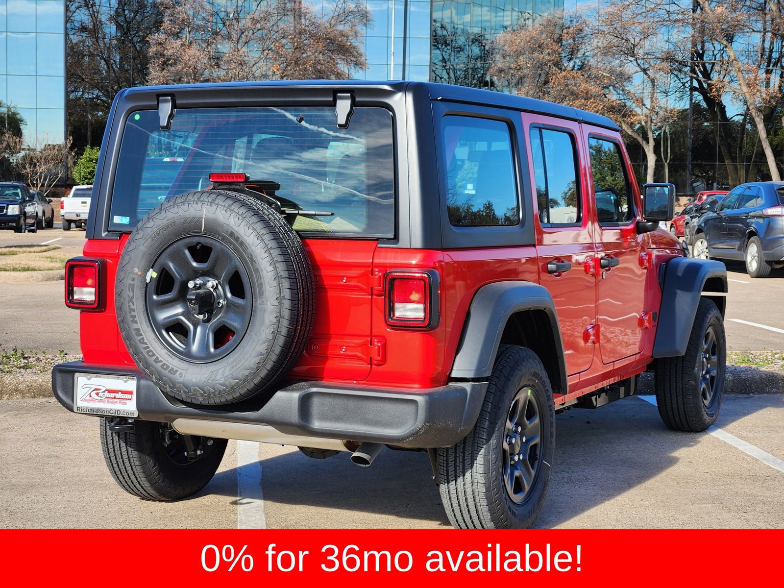 New 2026 Firecracker Red Jeep 4-DOOR SPORT image 6