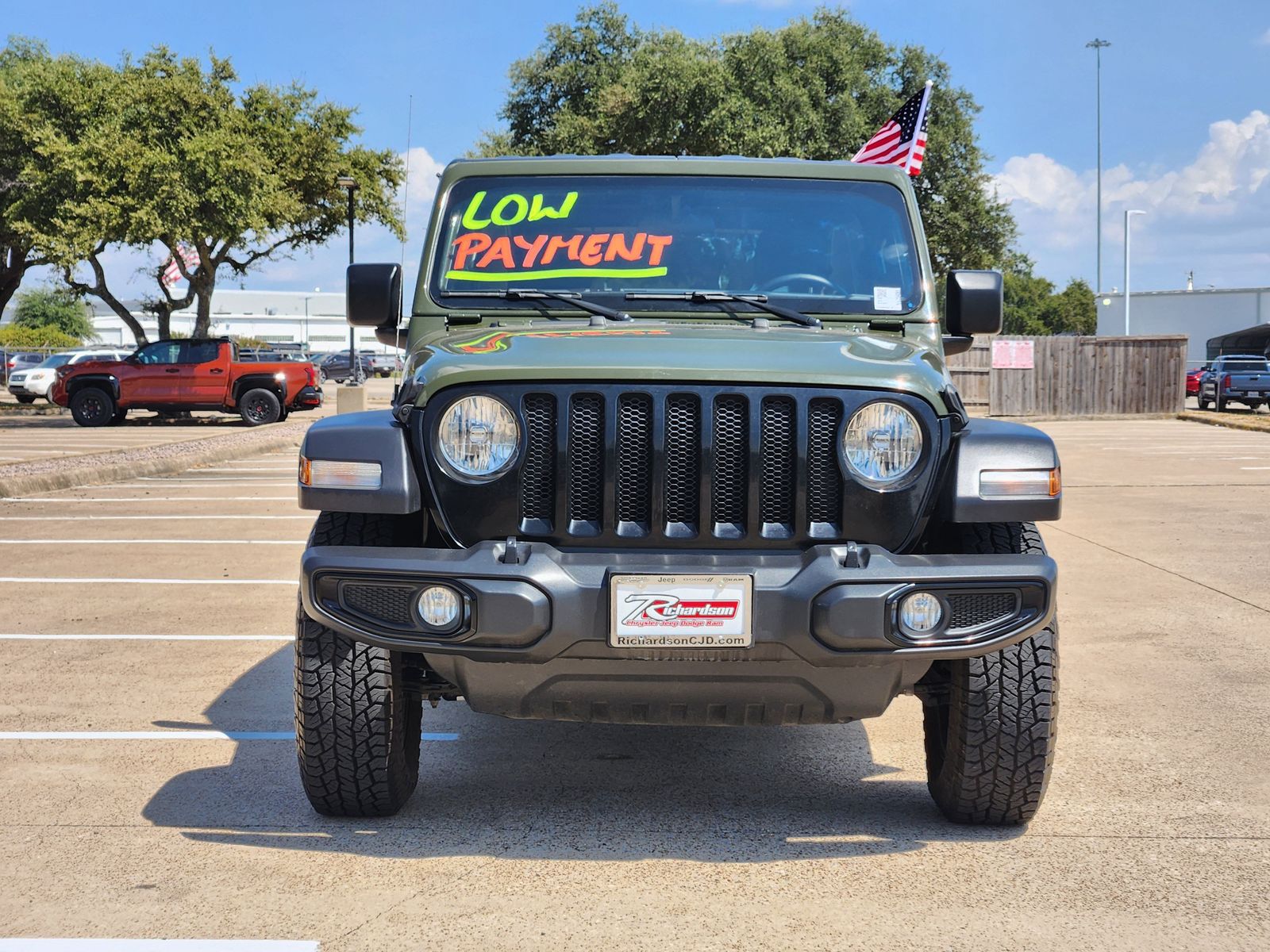 Used 2022 Sarge Green Jeep Unlimited Sport image 7