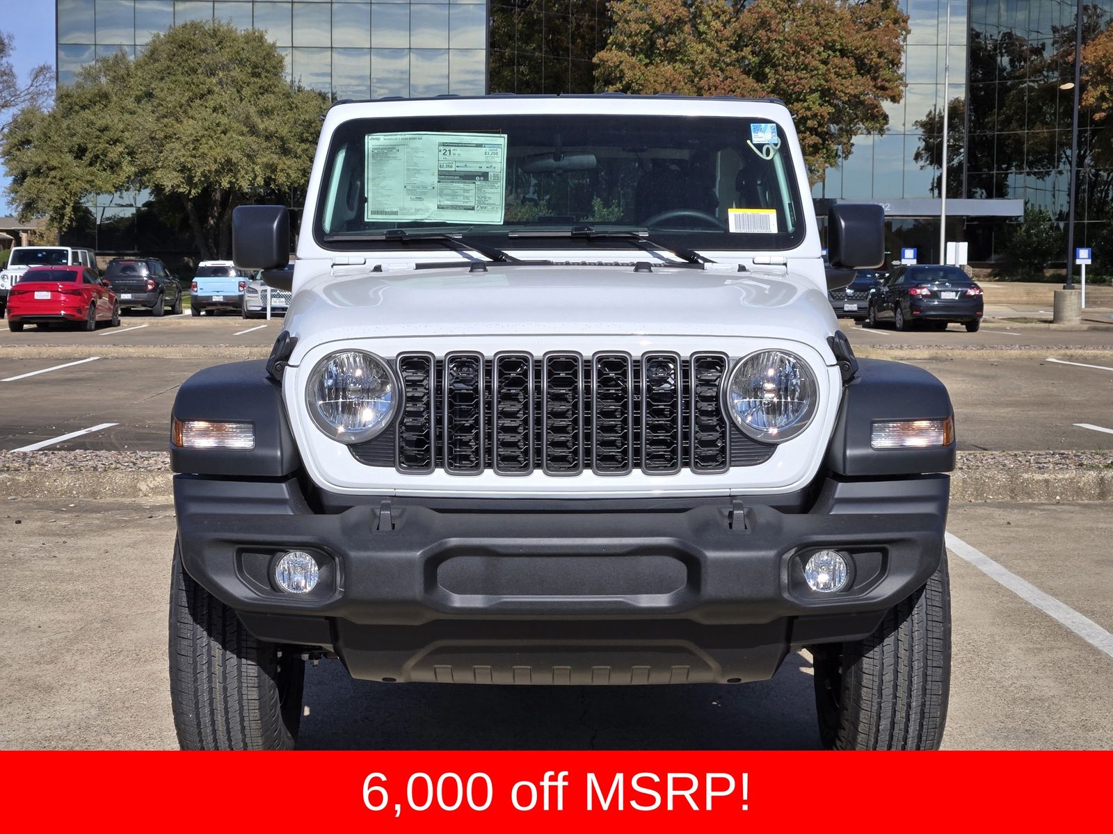 New 2026 Bright White Jeep 2-DOOR SPORT image 7