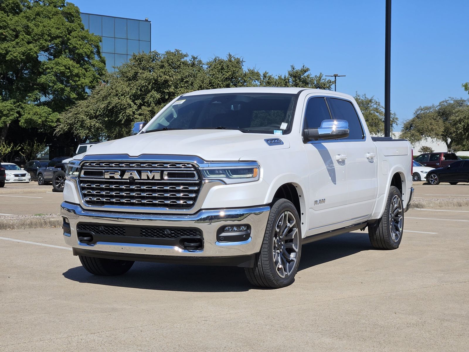 New 2026 Ivory White Tri-Coat Pearlcoat Ram LIMITED LONGHORN CREW CAB 4X4 5
