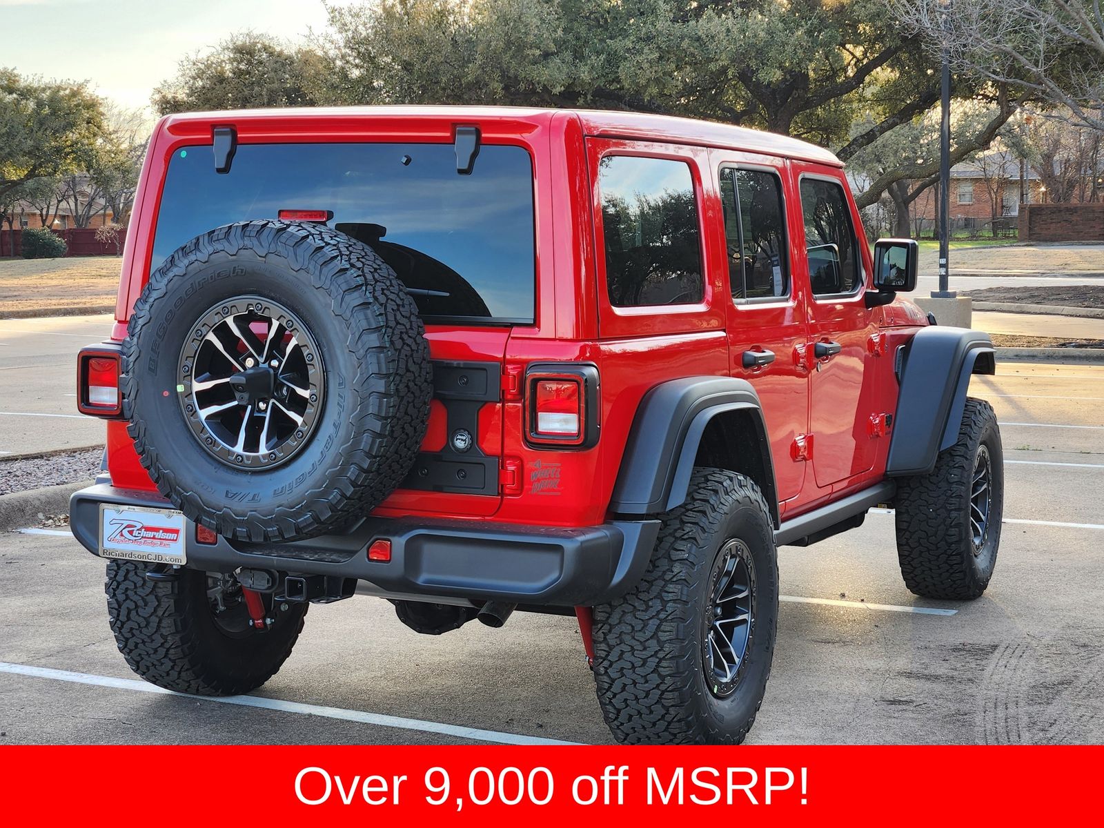 New 2026 Firecracker Red Jeep 4-DOOR WILLYS image 6