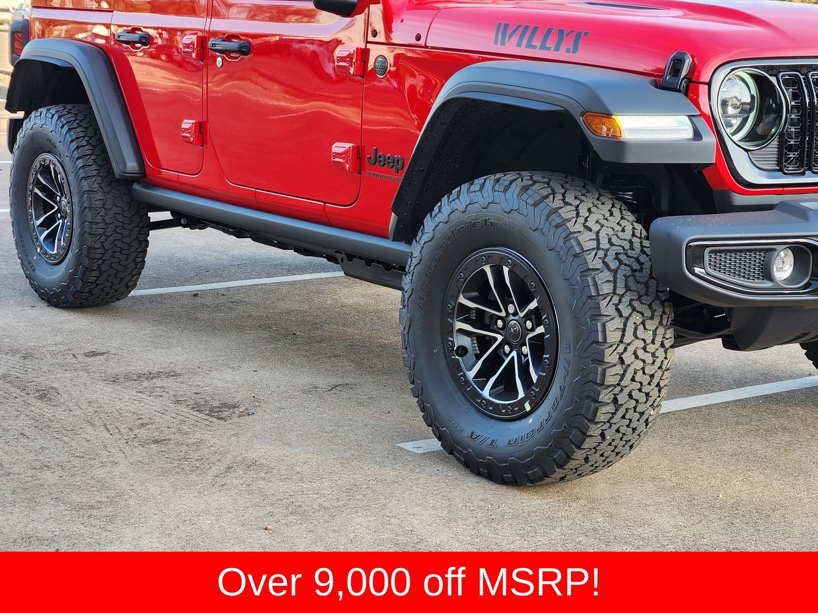 New 2026 Firecracker Red Jeep 4-DOOR WILLYS image 11