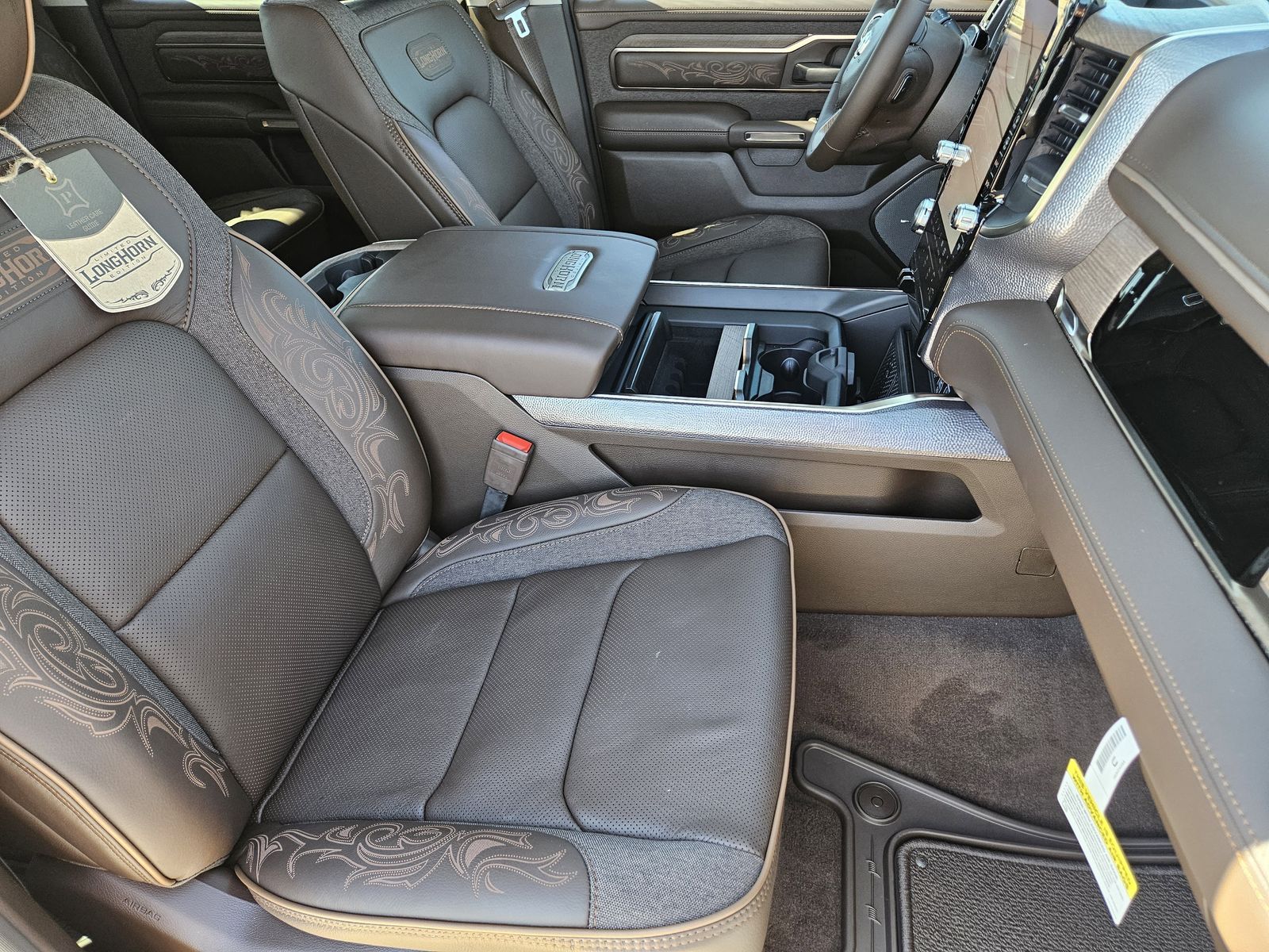 New 2026 Ivory White Tri-Coat Pearlcoat Ram LIMITED LONGHORN CREW CAB 4X4 5