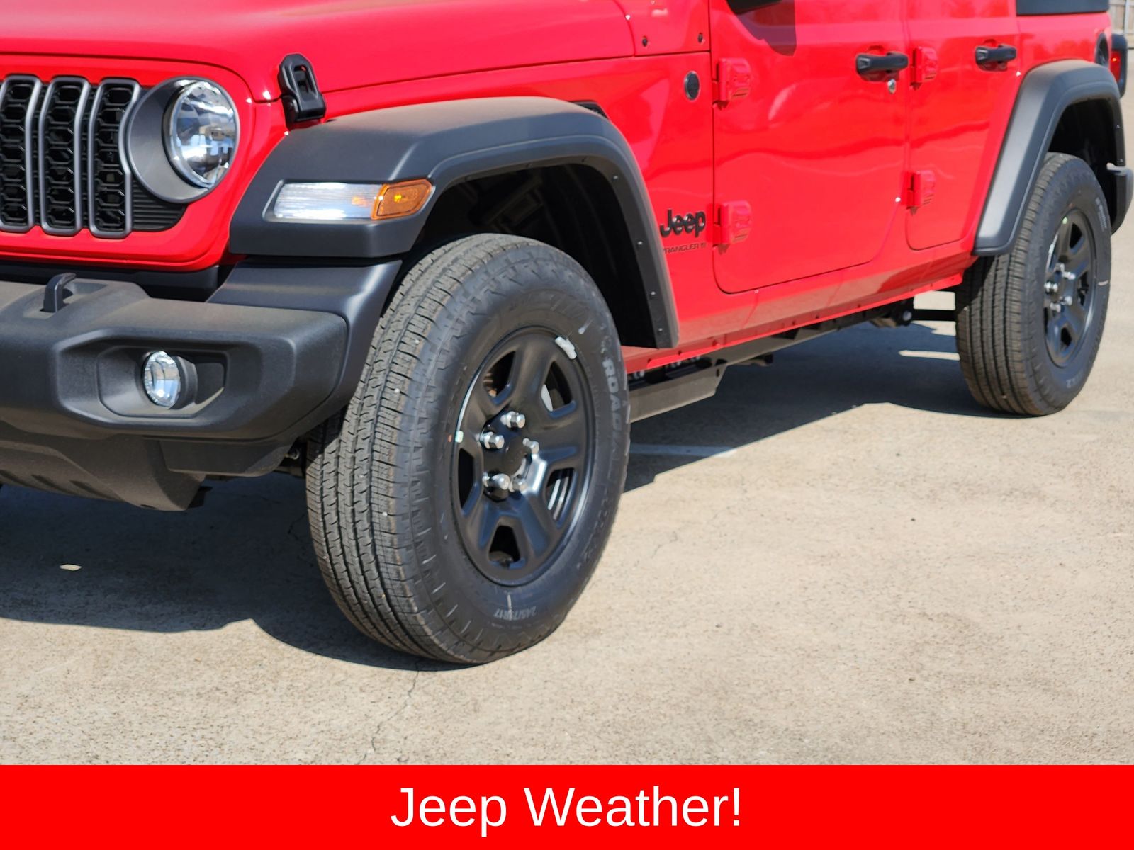 New 2026 Firecracker Red Jeep 4-DOOR SPORT image 12