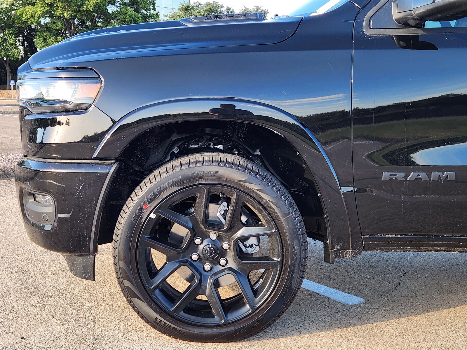 New 2026 Diamond Black Crystal Pearlcoat Ram LARAMIE CREW CAB 4X4 5